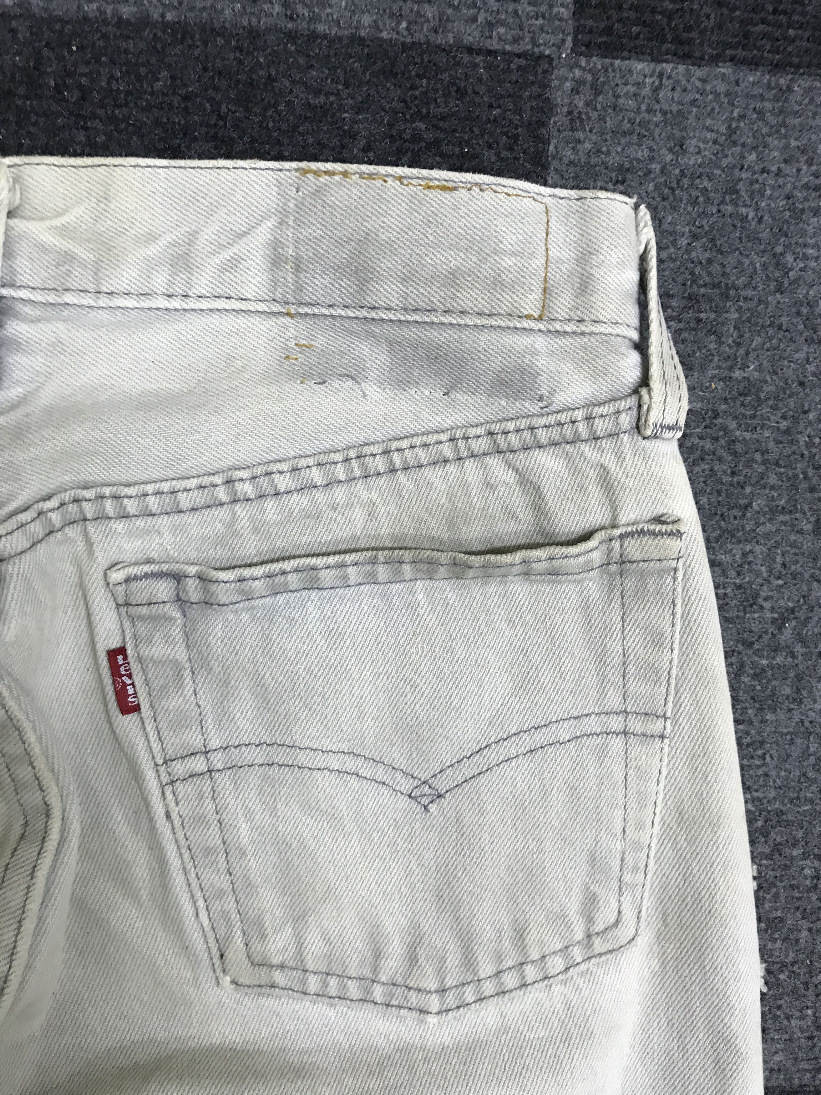Levi's × Vintage VL169- Vintage Levis 501 Rare Charcoal Grey Wash Dirty Jeans Size US 27 - 22 Thumbnail