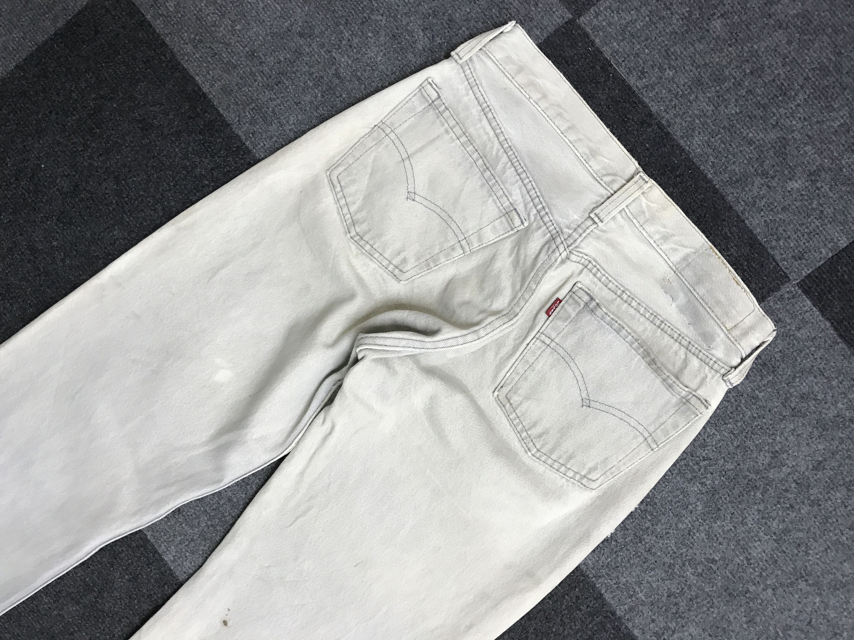 Levi's × Vintage VL169- Vintage Levis 501 Rare Charcoal Grey Wash Dirty Jeans Size US 27 - 15 Thumbnail