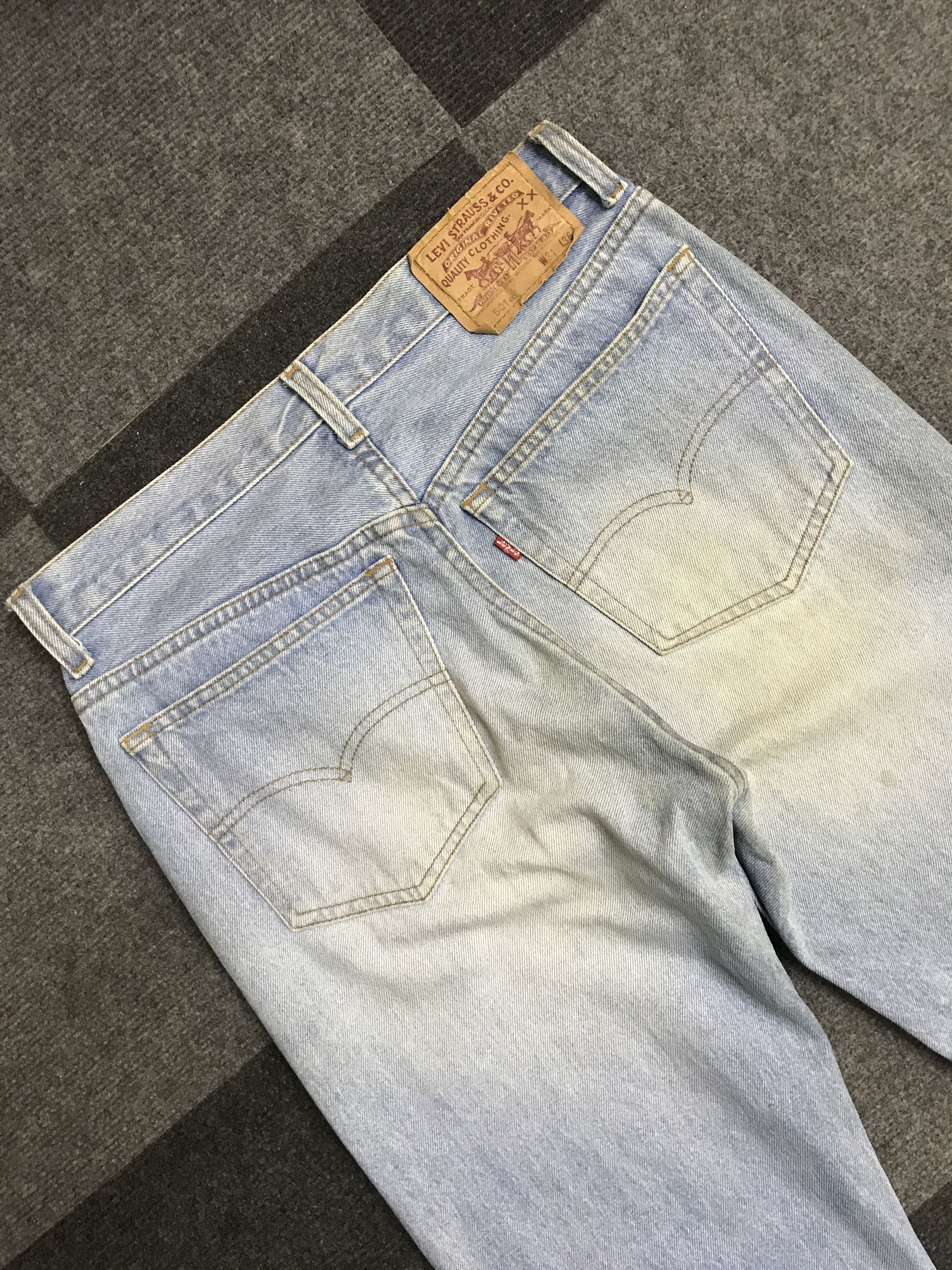 Levi's VL165-Vintage Levis501xx Light Wash Regular Jeans Size US 29 - 8 Thumbnail