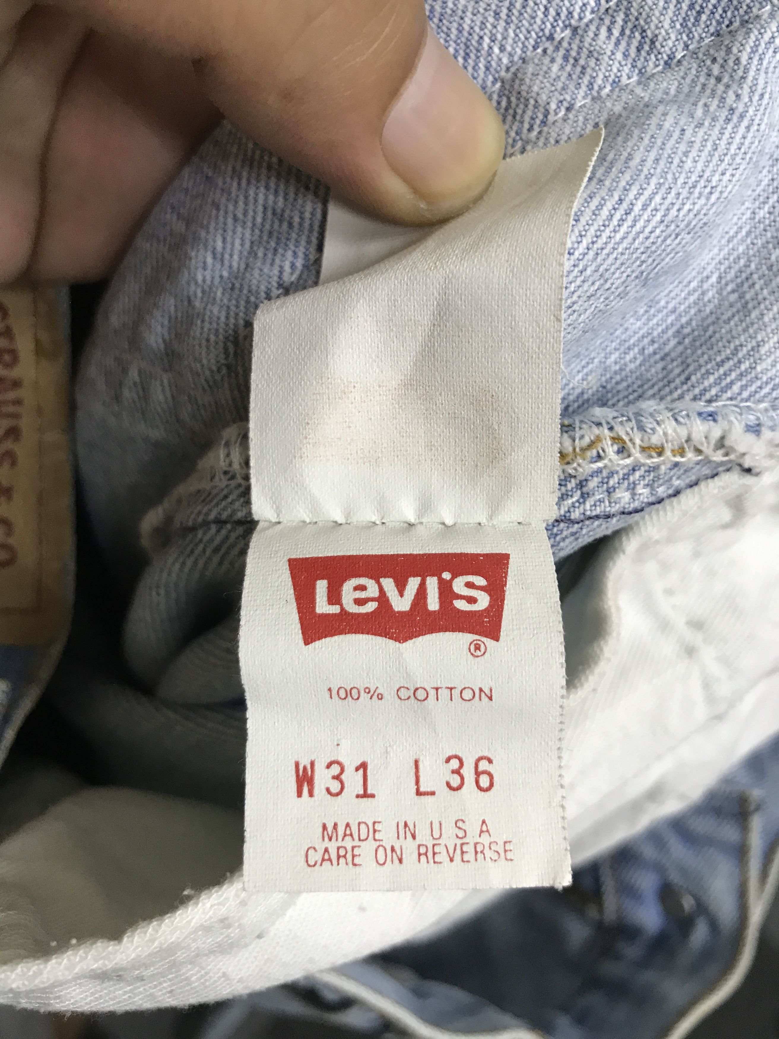 Levi's VL165-Vintage Levis501xx Light Wash Regular Jeans Size US 29 - 14 Thumbnail