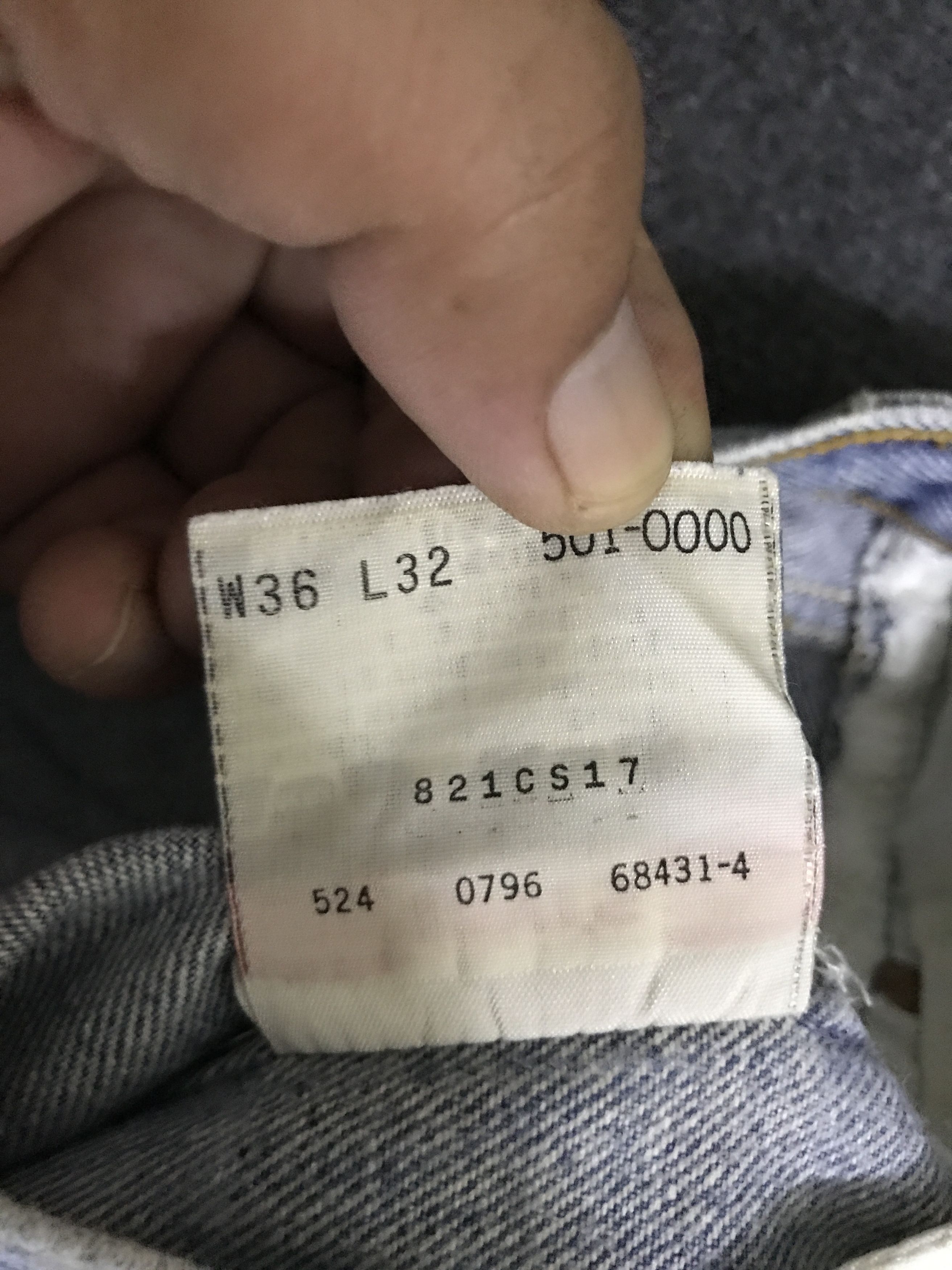 Levi's VL148-Vintage Levis 501xx Distreesed Light Wash Jeans Size US 34 / EU 50 - 17 Thumbnail