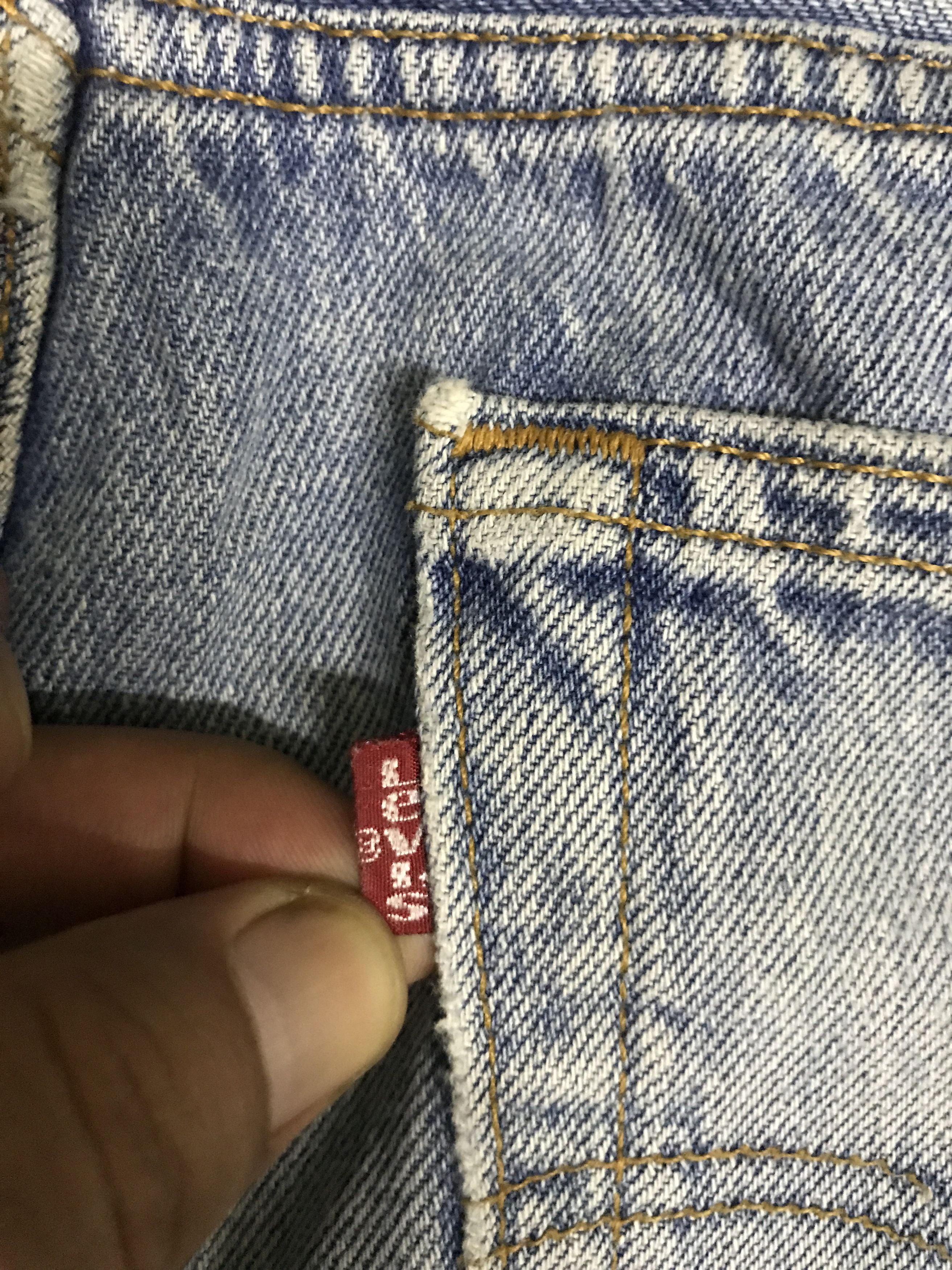Levi's VL148-Vintage Levis 501xx Distreesed Light Wash Jeans Size US 34 / EU 50 - 14 Thumbnail