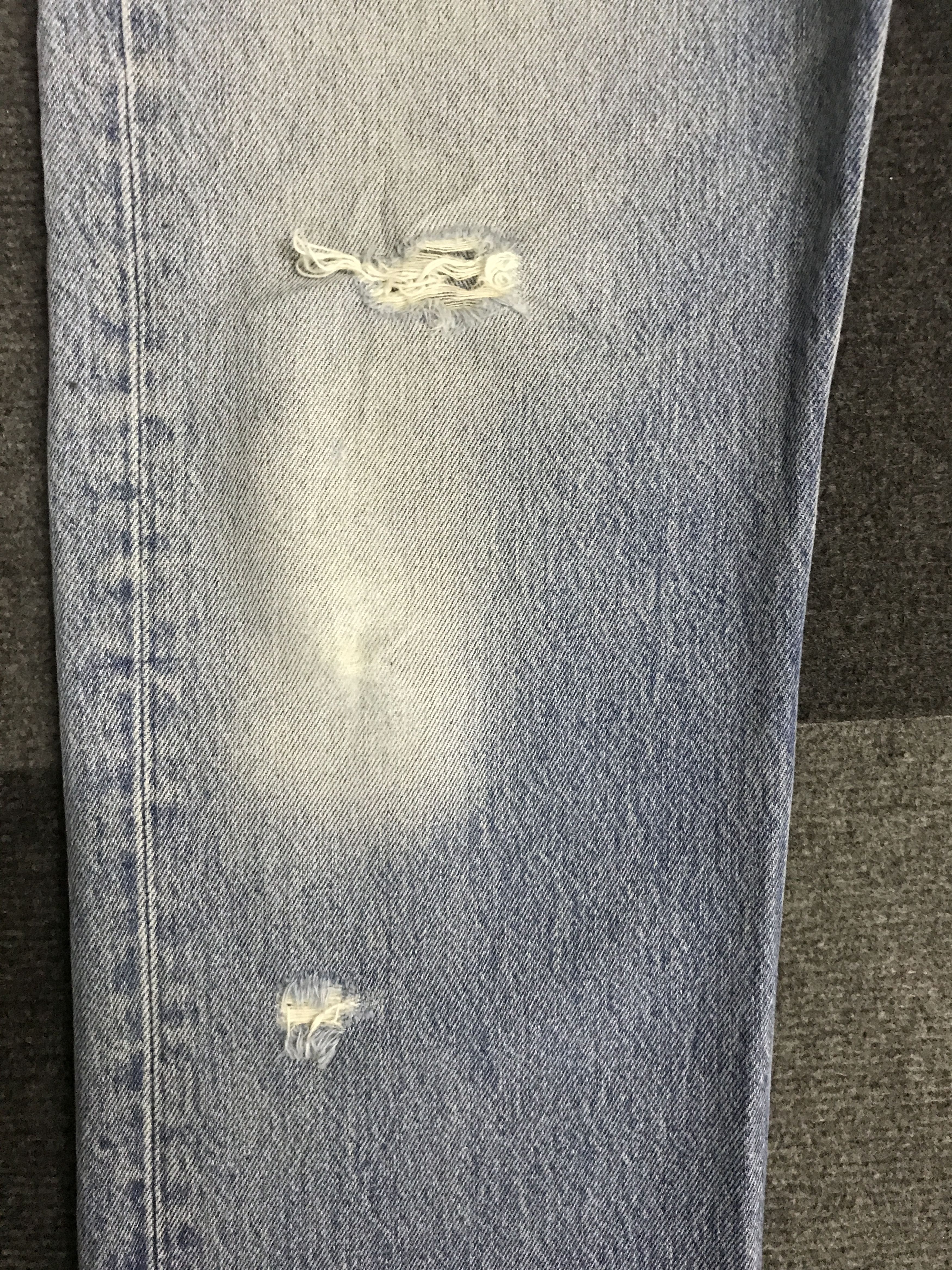 Levi's VL148-Vintage Levis 501xx Distreesed Light Wash Jeans Size US 34 / EU 50 - 4 Thumbnail