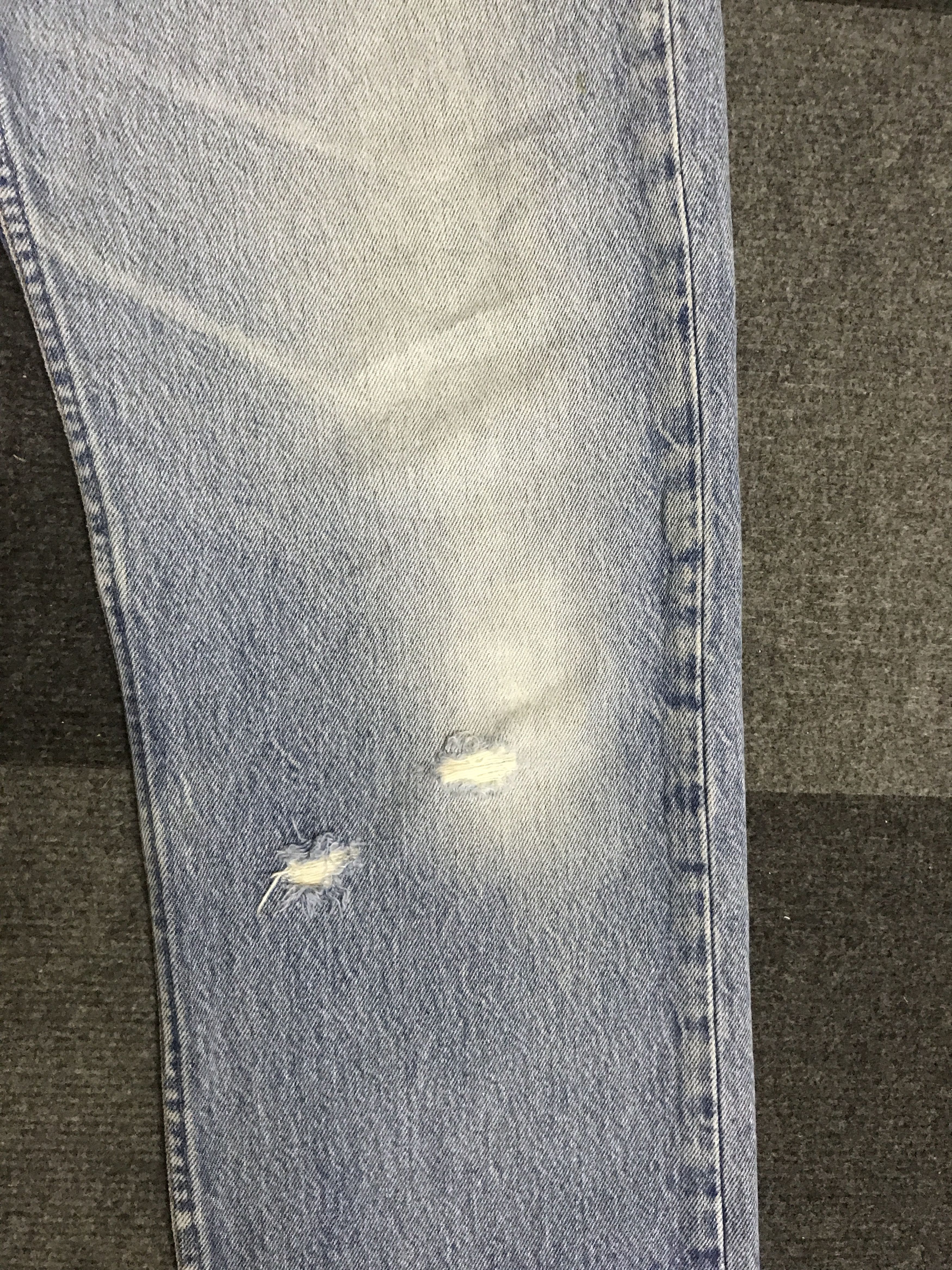 Levi's VL148-Vintage Levis 501xx Distreesed Light Wash Jeans Size US 34 / EU 50 - 5 Thumbnail
