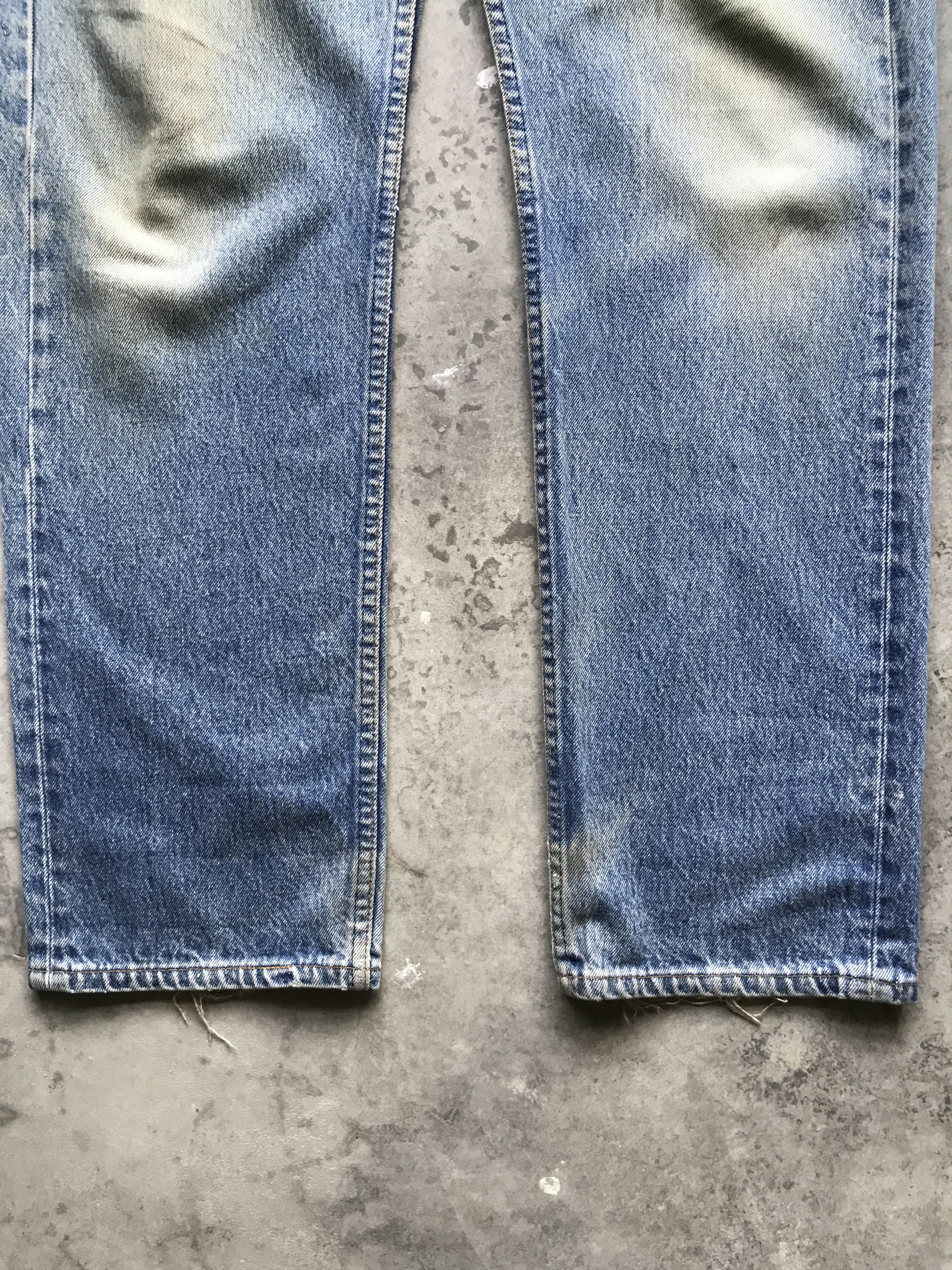 Levi's VLEV45 - Vintage 90s Levis 501xx Dirty Faded Jeans Size US 33 - 8 Thumbnail