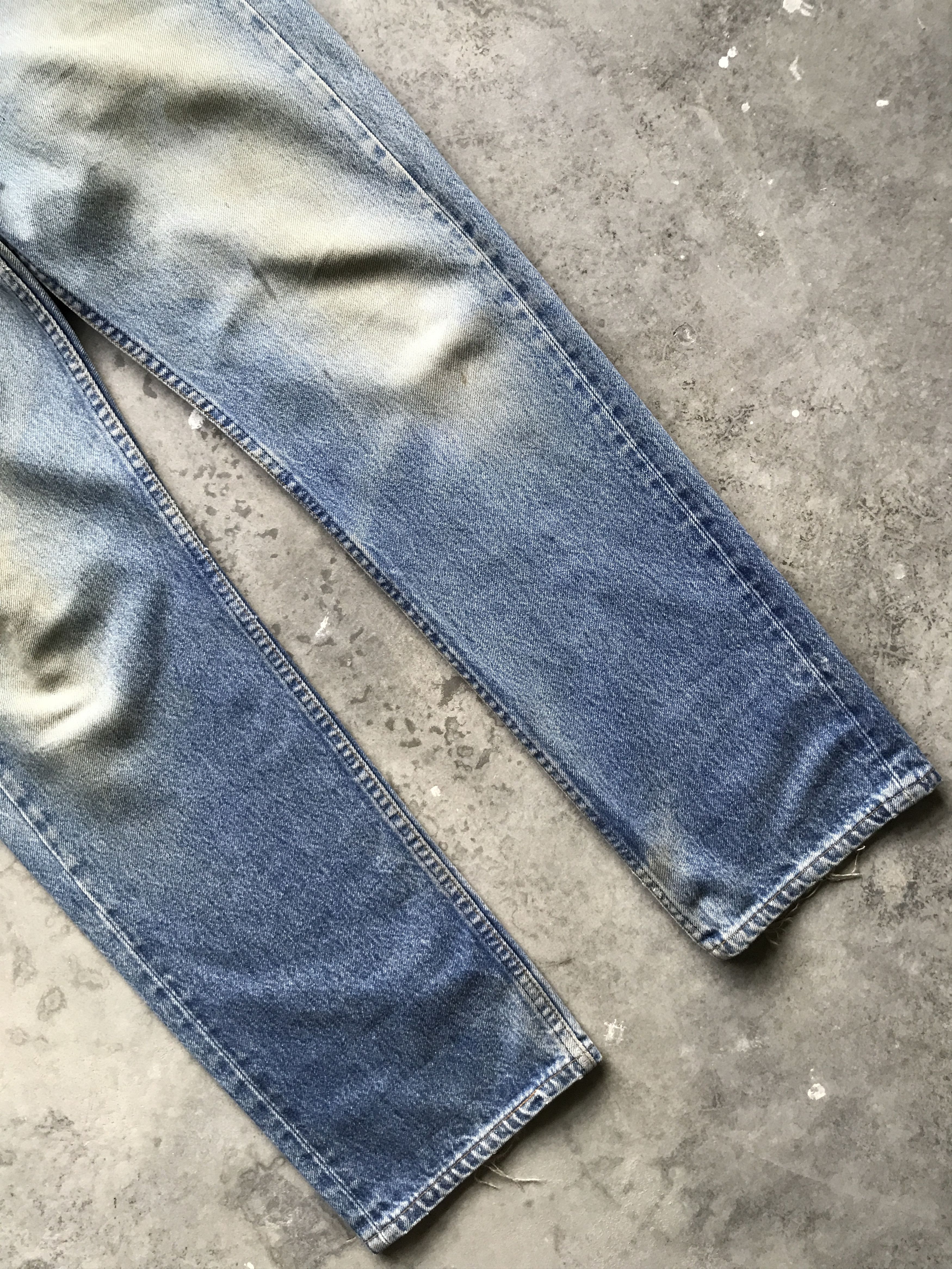 Levi's VLEV45 - Vintage 90s Levis 501xx Dirty Faded Jeans Size US 33 - 3 Thumbnail