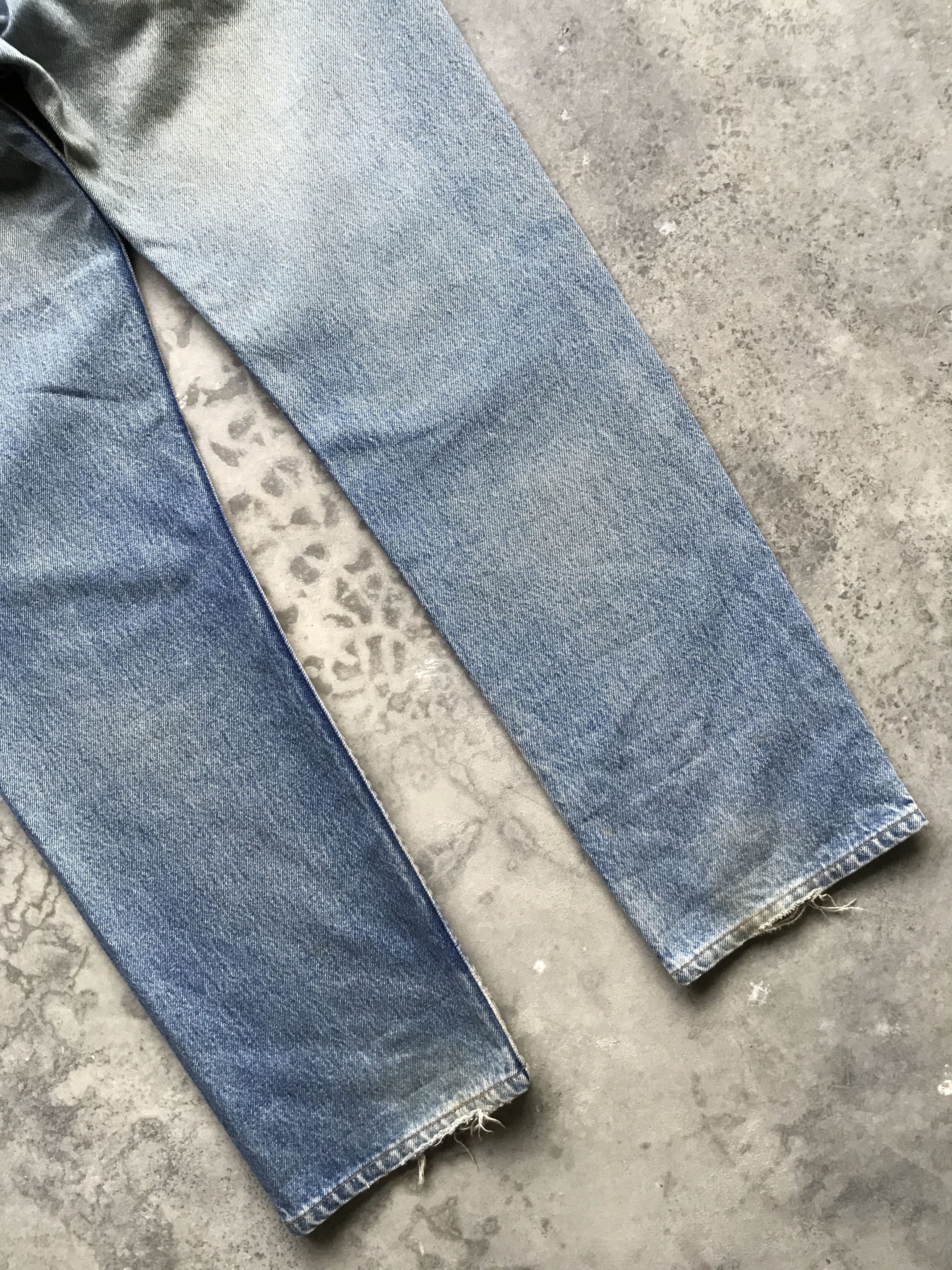 Levi's VLEV45 - Vintage 90s Levis 501xx Dirty Faded Jeans Size US 33 - 13 Thumbnail