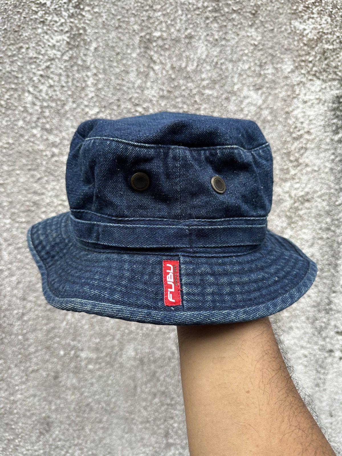 Fubu Y2K FUBU Denim Bucket Hat Size ONE SIZE - 1 Thumbnail