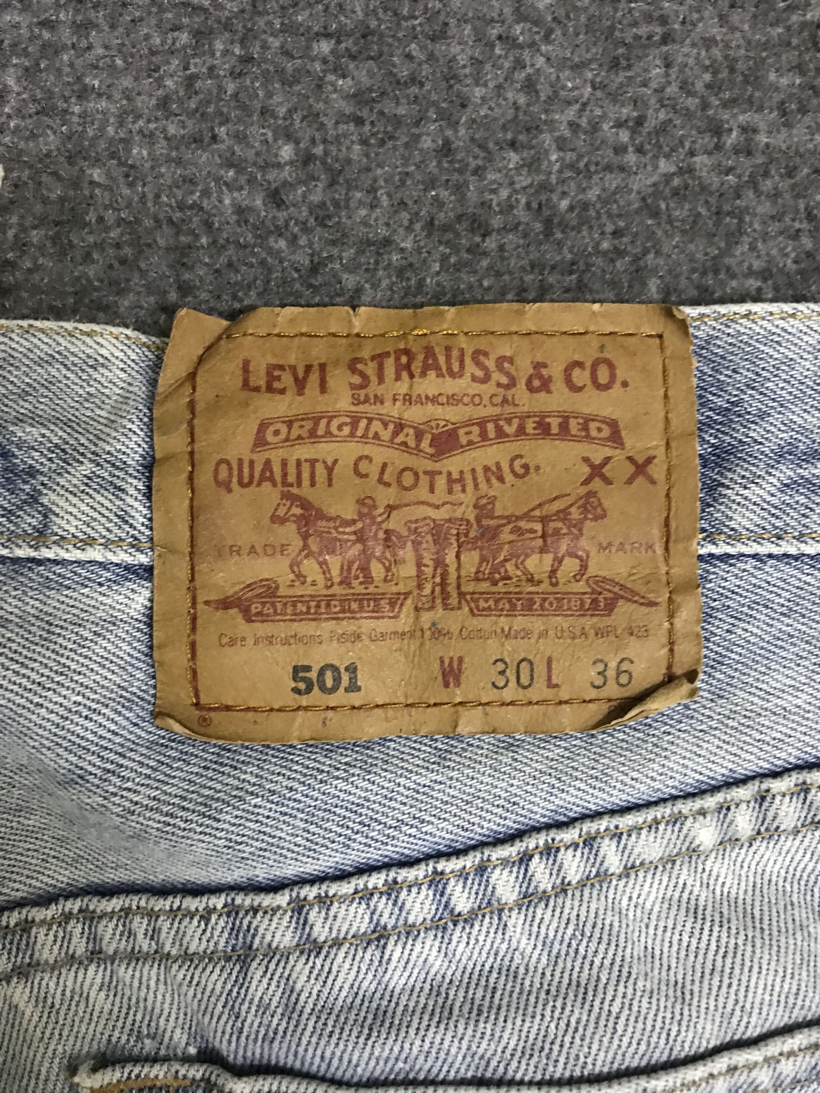 Levi's VLEV121-Vtg Levis 501 Distressed Light Wash Jeans Size US 28 / EU 44 - 17 Thumbnail