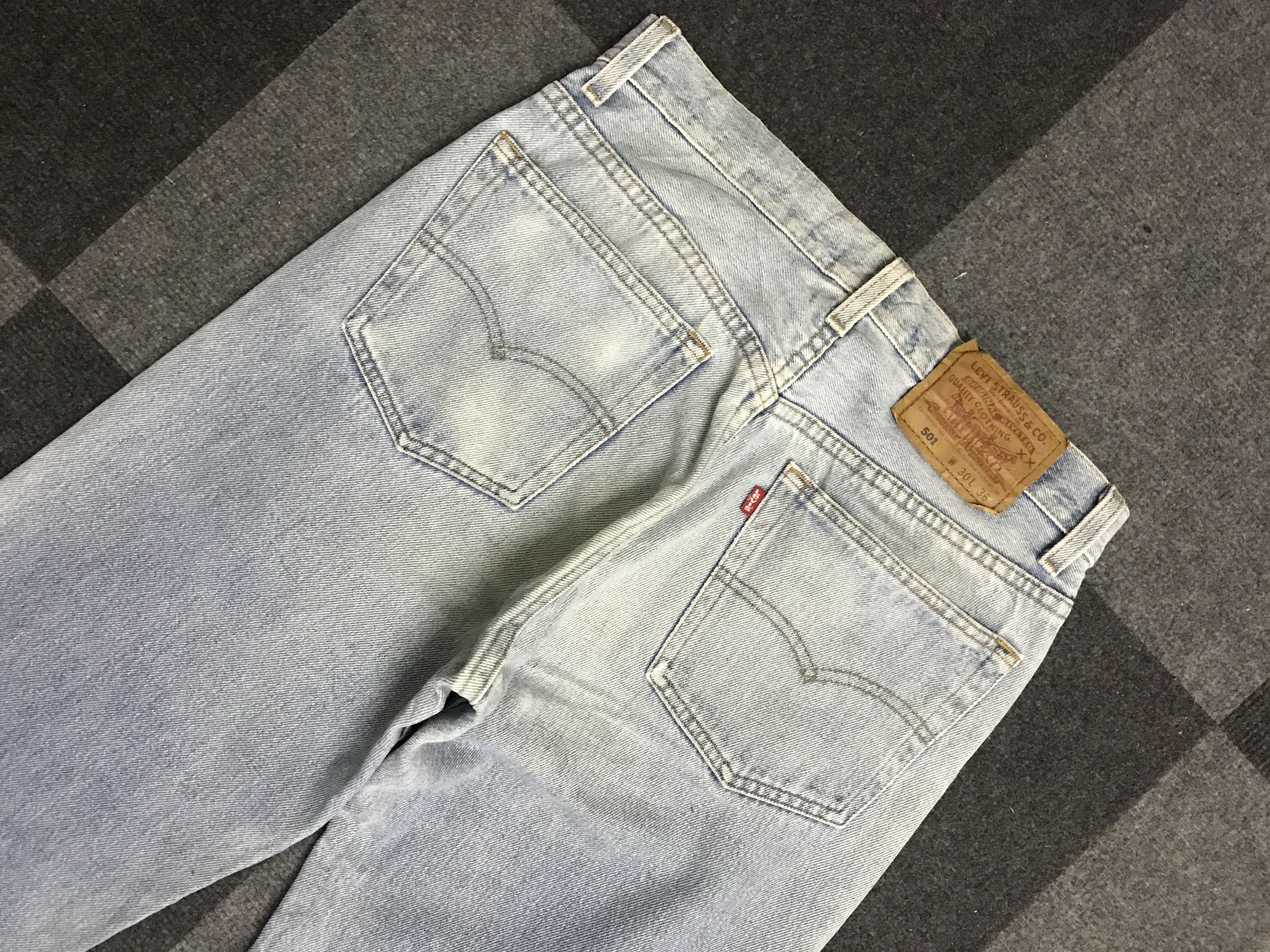 Levi's VLEV121-Vtg Levis 501 Distressed Light Wash Jeans Size US 28 / EU 44 - 11 Thumbnail