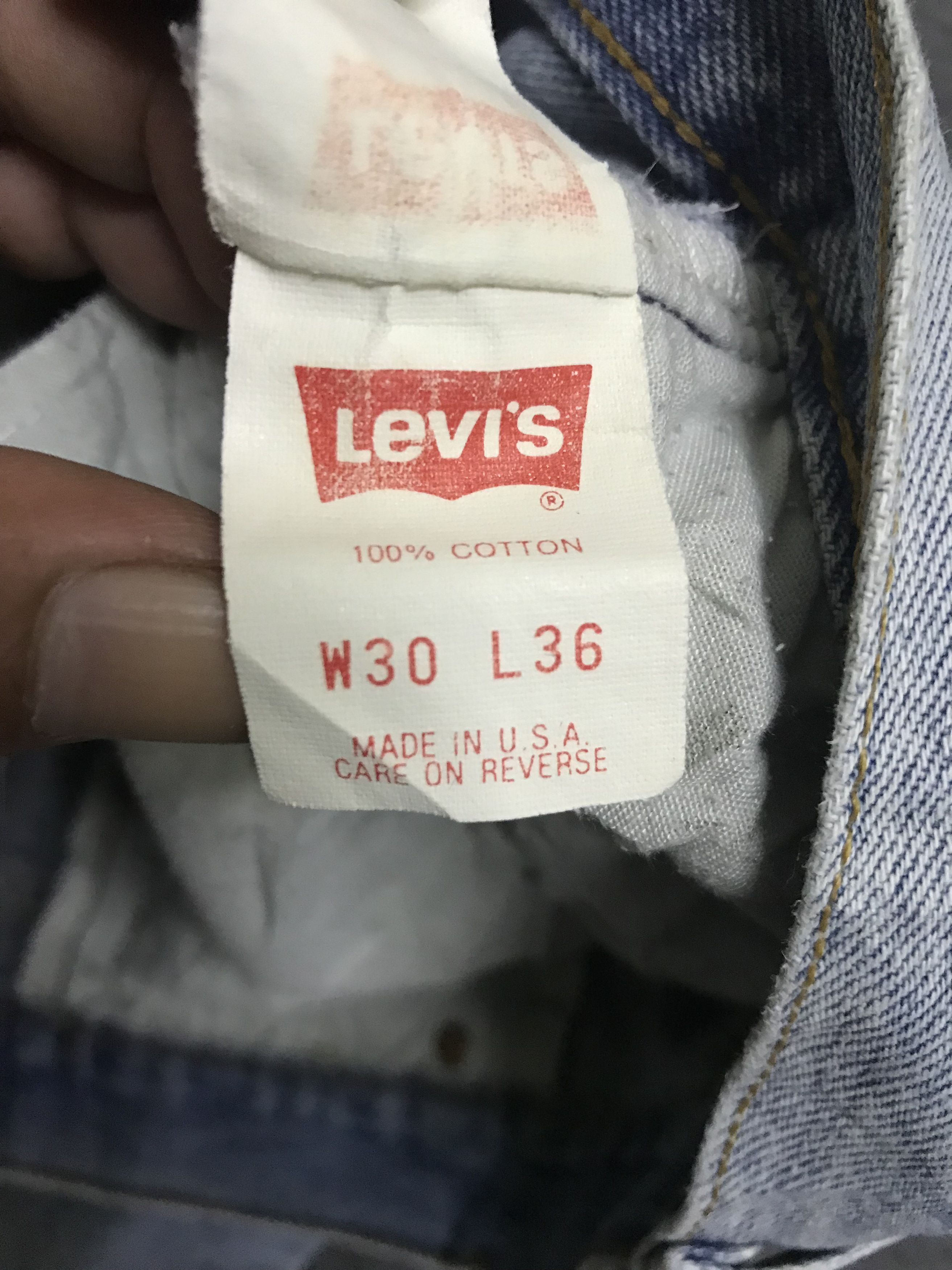 Levi's VLEV121-Vtg Levis 501 Distressed Light Wash Jeans Size US 28 / EU 44 - 21 Thumbnail