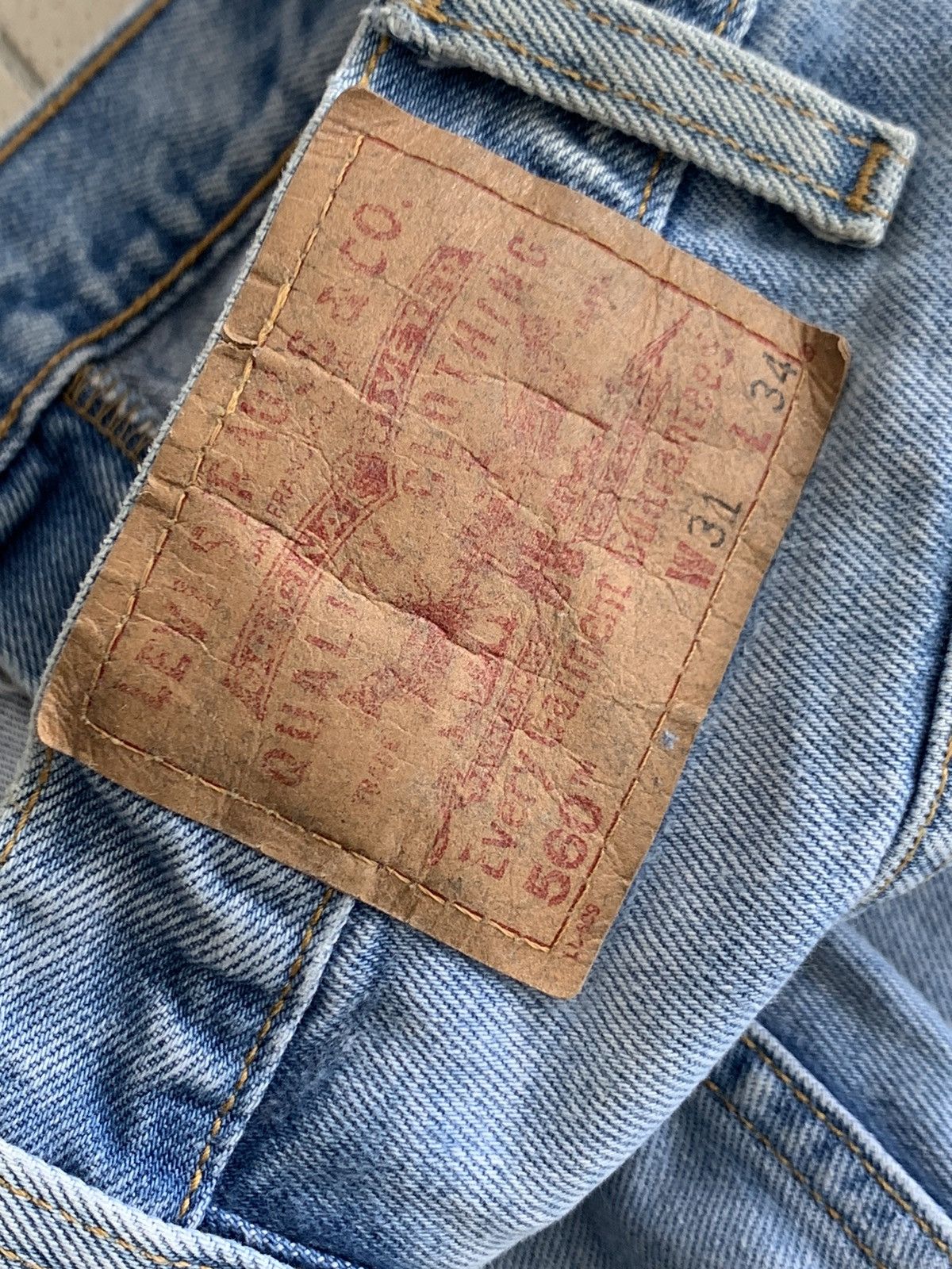 Levi's Vintage Levis 560 Distressed Denim Kapital Visvim Jeans Size US 31 - 7 Thumbnail