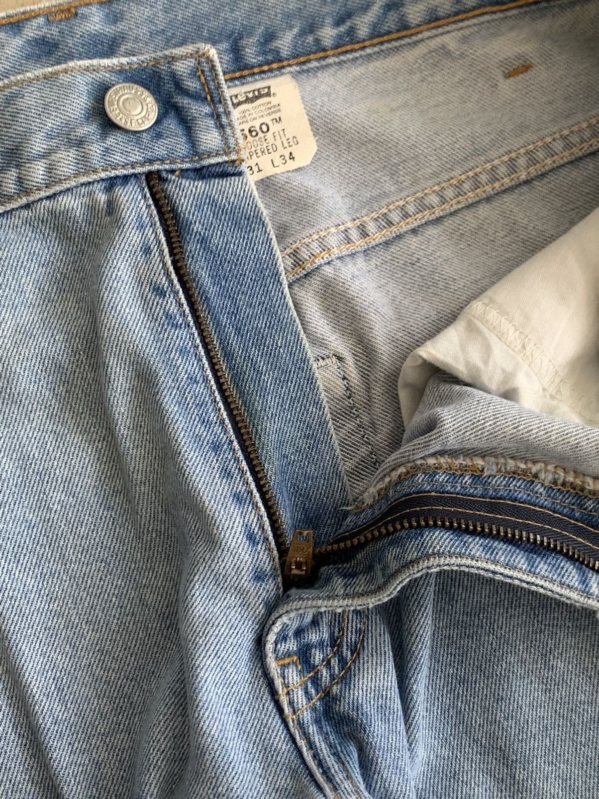 Levi's Vintage Levis 560 Distressed Denim Kapital Visvim Jeans Size US 31 - 4 Thumbnail