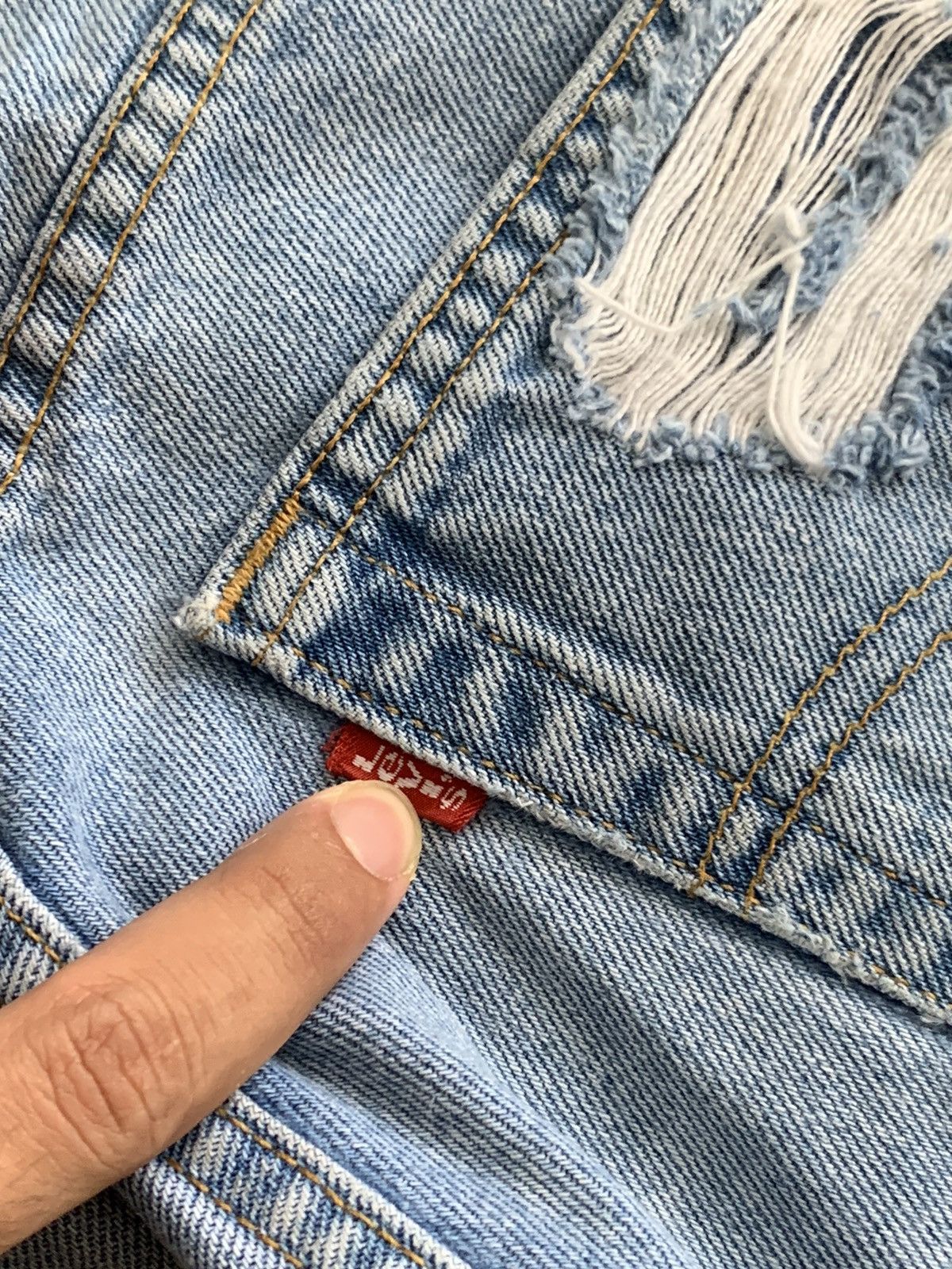 Levi's Vintage Levis 560 Distressed Denim Kapital Visvim Jeans Size US 31 - 6 Thumbnail