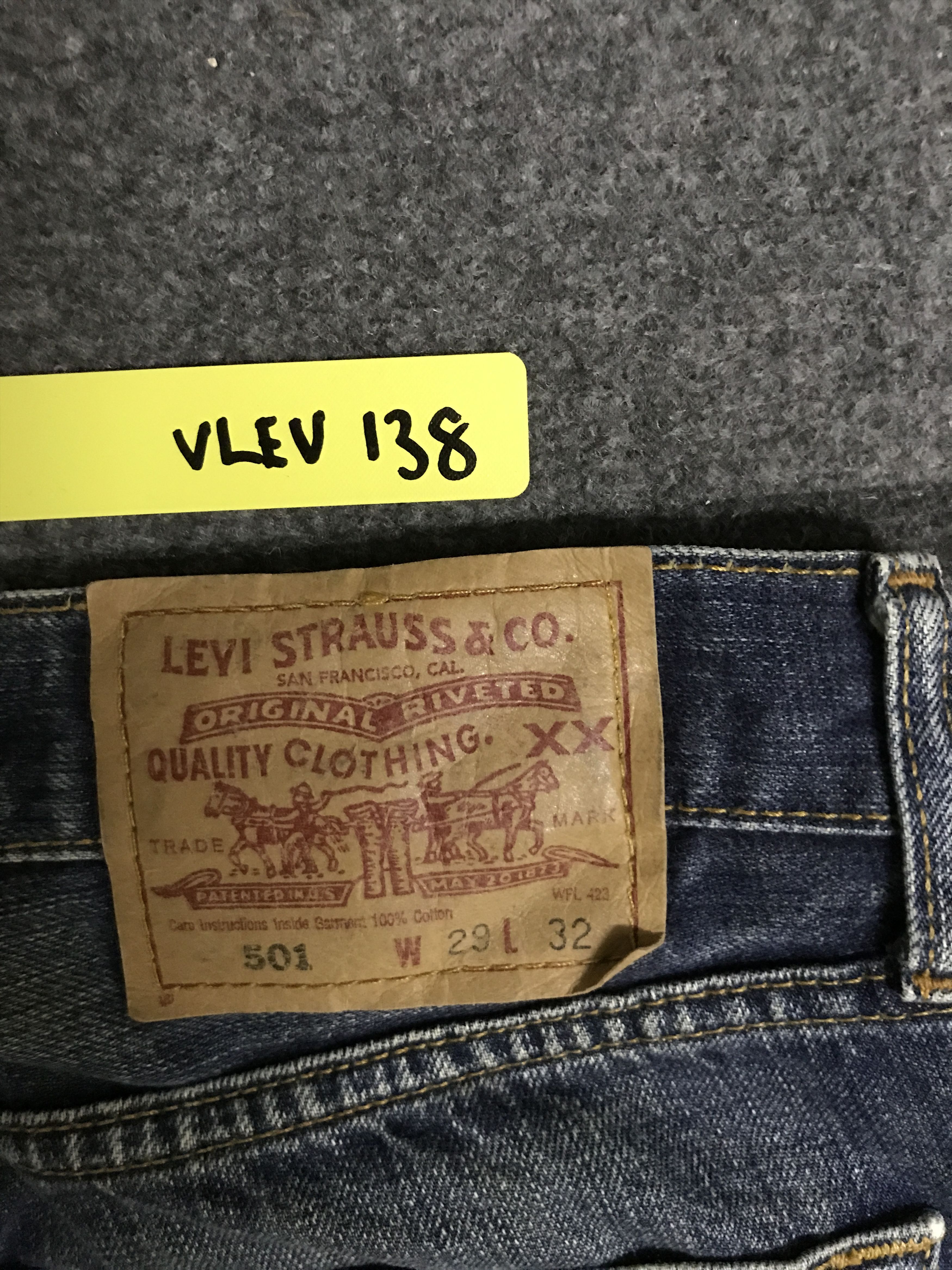 Levi's VLEV138-Vtg Levis 501 Medium Wash Jeans Size US 28 / EU 44 - 11 Thumbnail