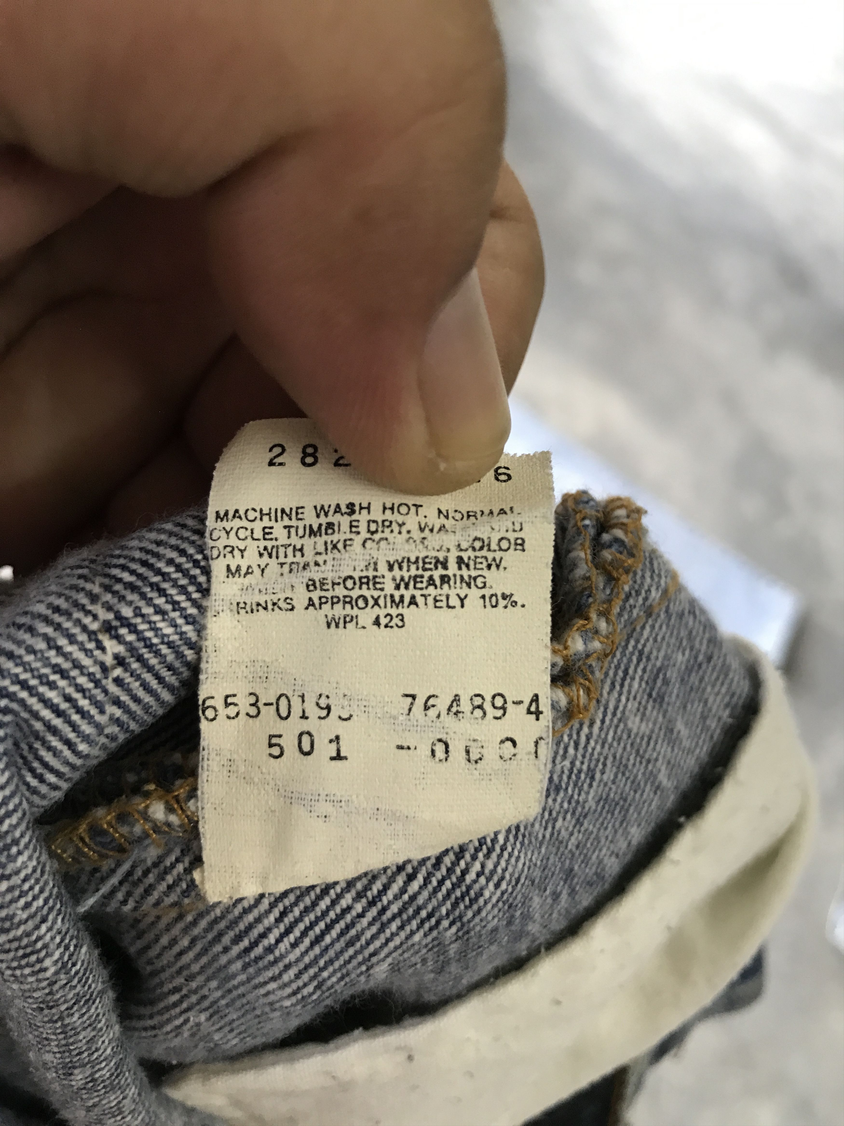 Levi's VLEV18 - Vintage 90s Blue Wash Levis 501 Denim Size US 32 / EU 48 - 14 Thumbnail