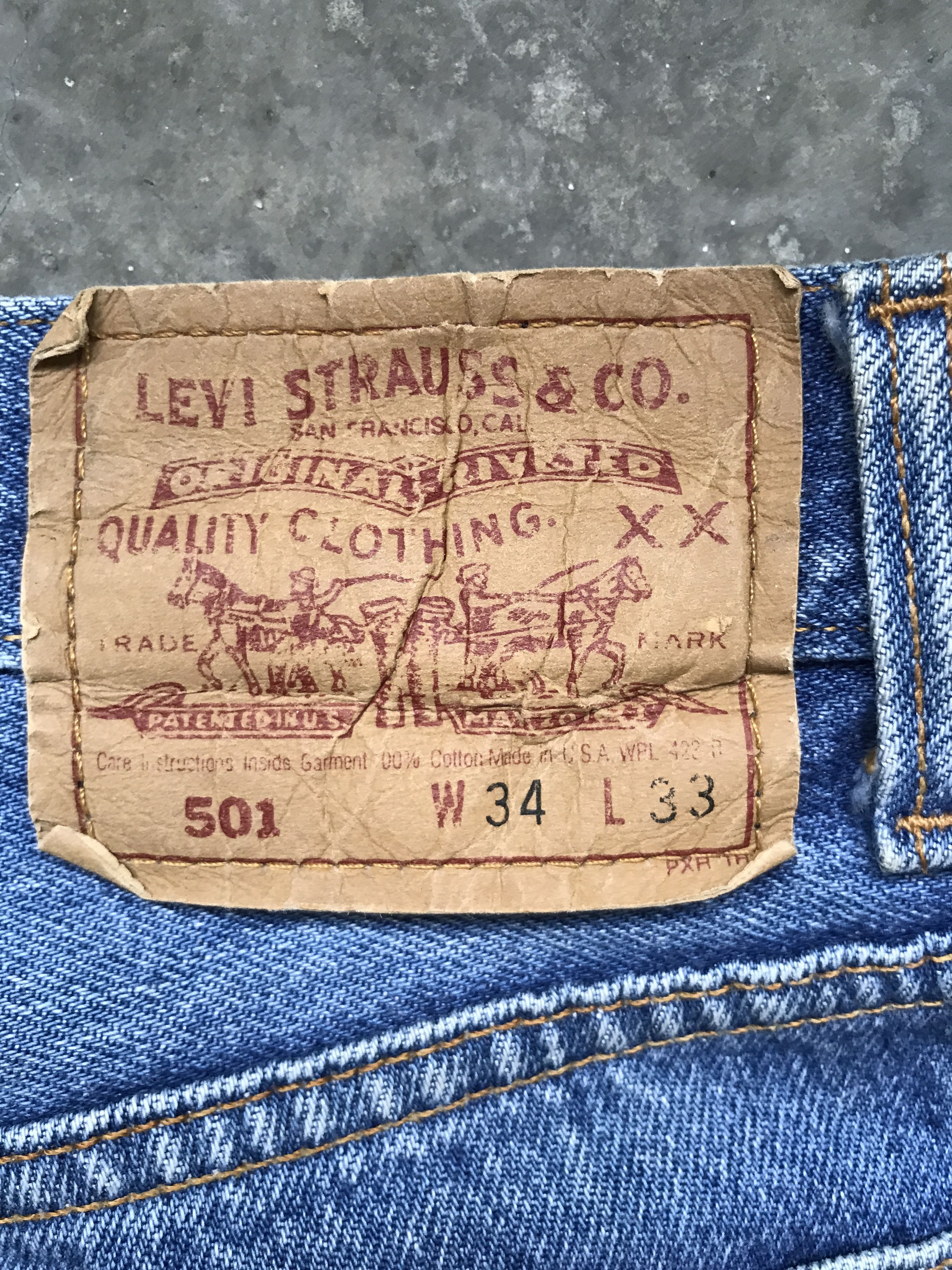 Levi's VLEV18 - Vintage 90s Blue Wash Levis 501 Denim Size US 32 / EU 48 - 12 Thumbnail