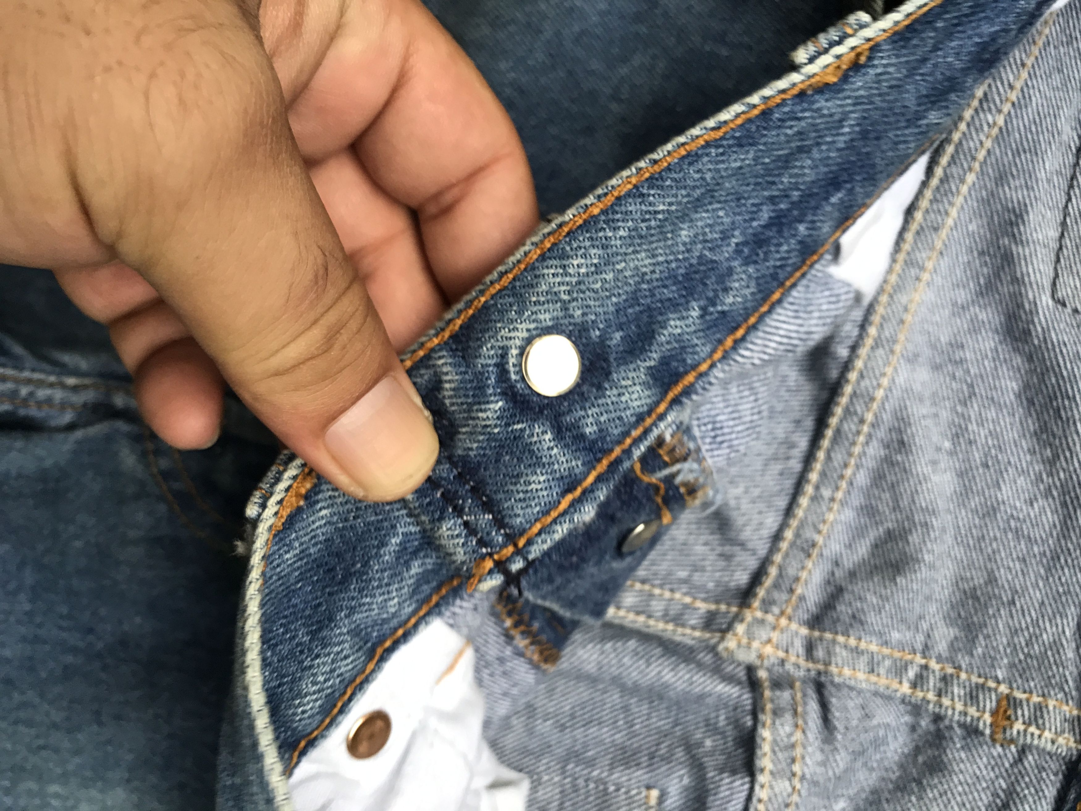 Levi's VLEV18 - Vintage 90s Blue Wash Levis 501 Denim Size US 32 / EU 48 - 8 Thumbnail