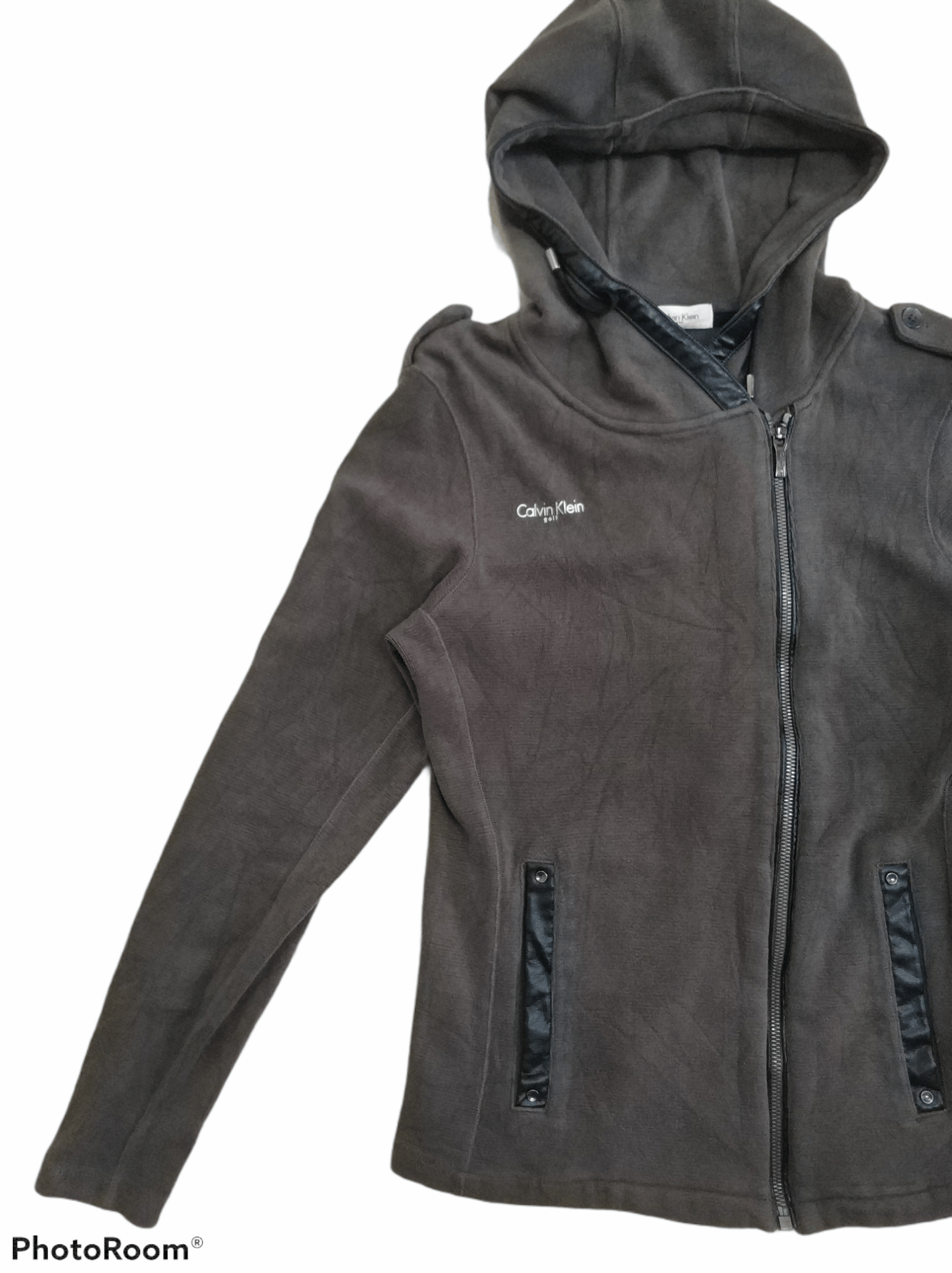 Calvin Klein 🔥Calvin Klein Golf Leather Lining Pullover Zipper Hoodies Size XS / US 0-2 / IT 36-38 - 3 Thumbnail