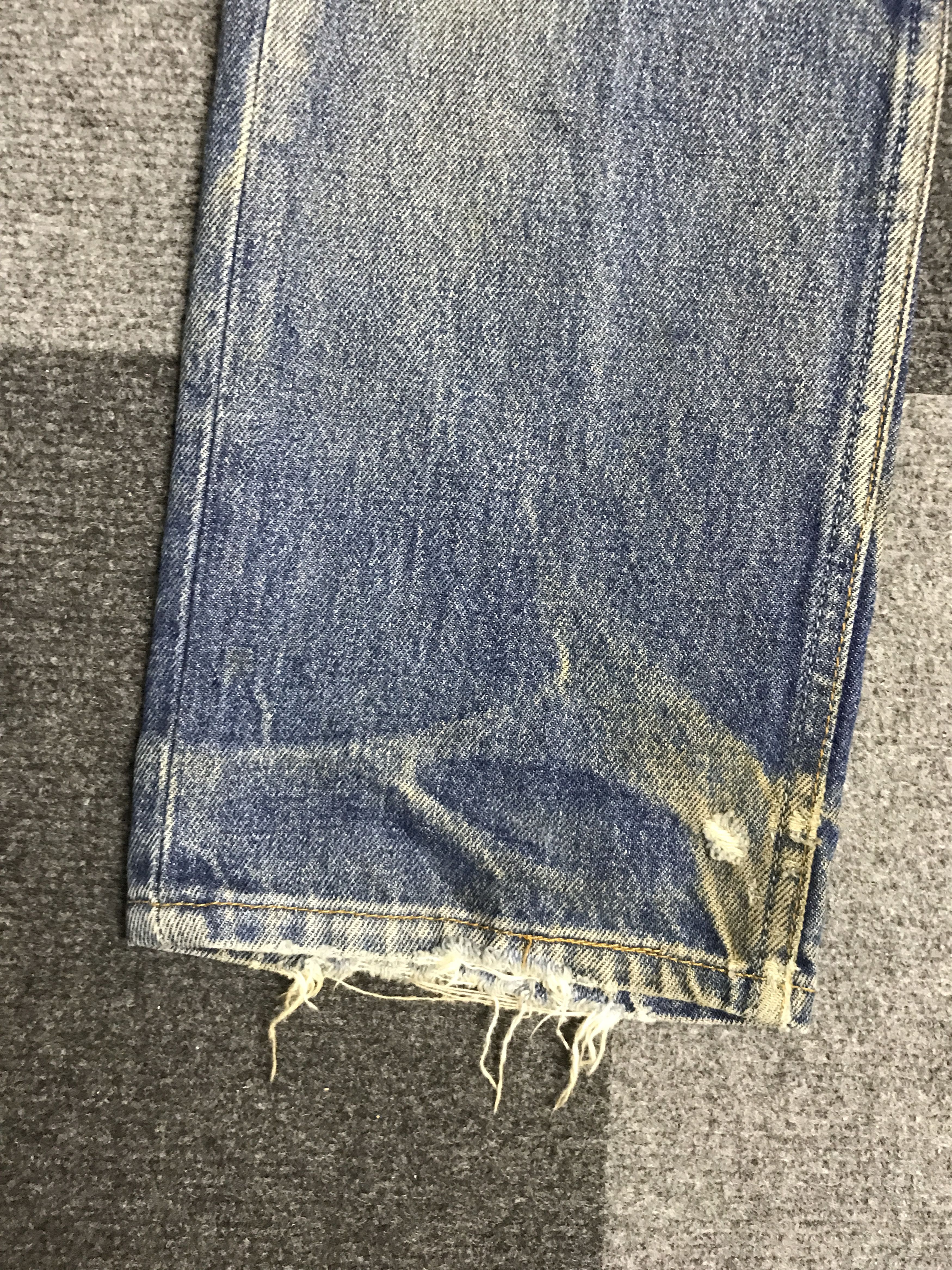 Levi's VL158-Vintage Levis 501 Dirty Distressed Jeans Size US 28 / EU 44 - 10 Thumbnail