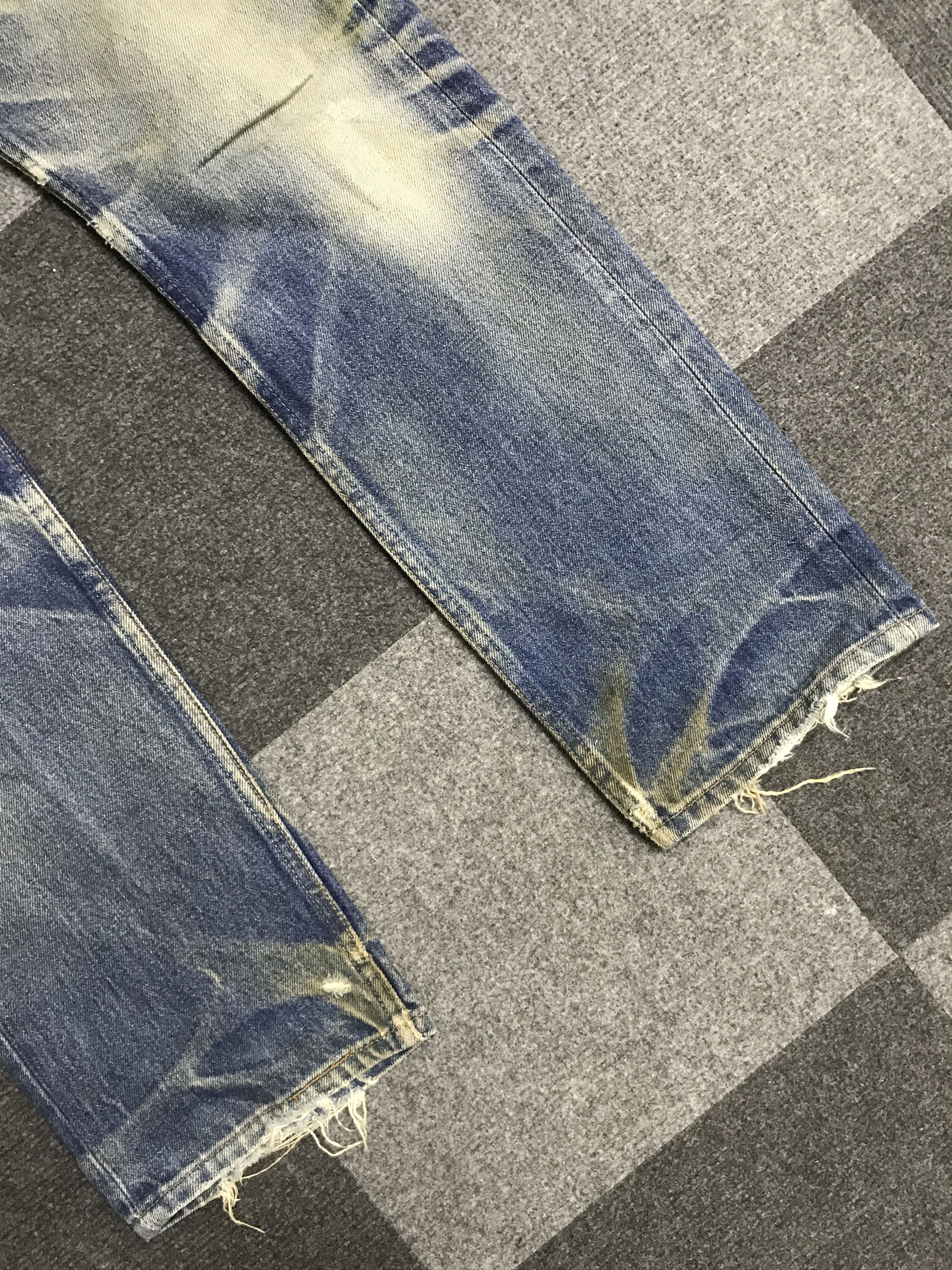 Levi's VL158-Vintage Levis 501 Dirty Distressed Jeans Size US 28 / EU 44 - 4 Thumbnail