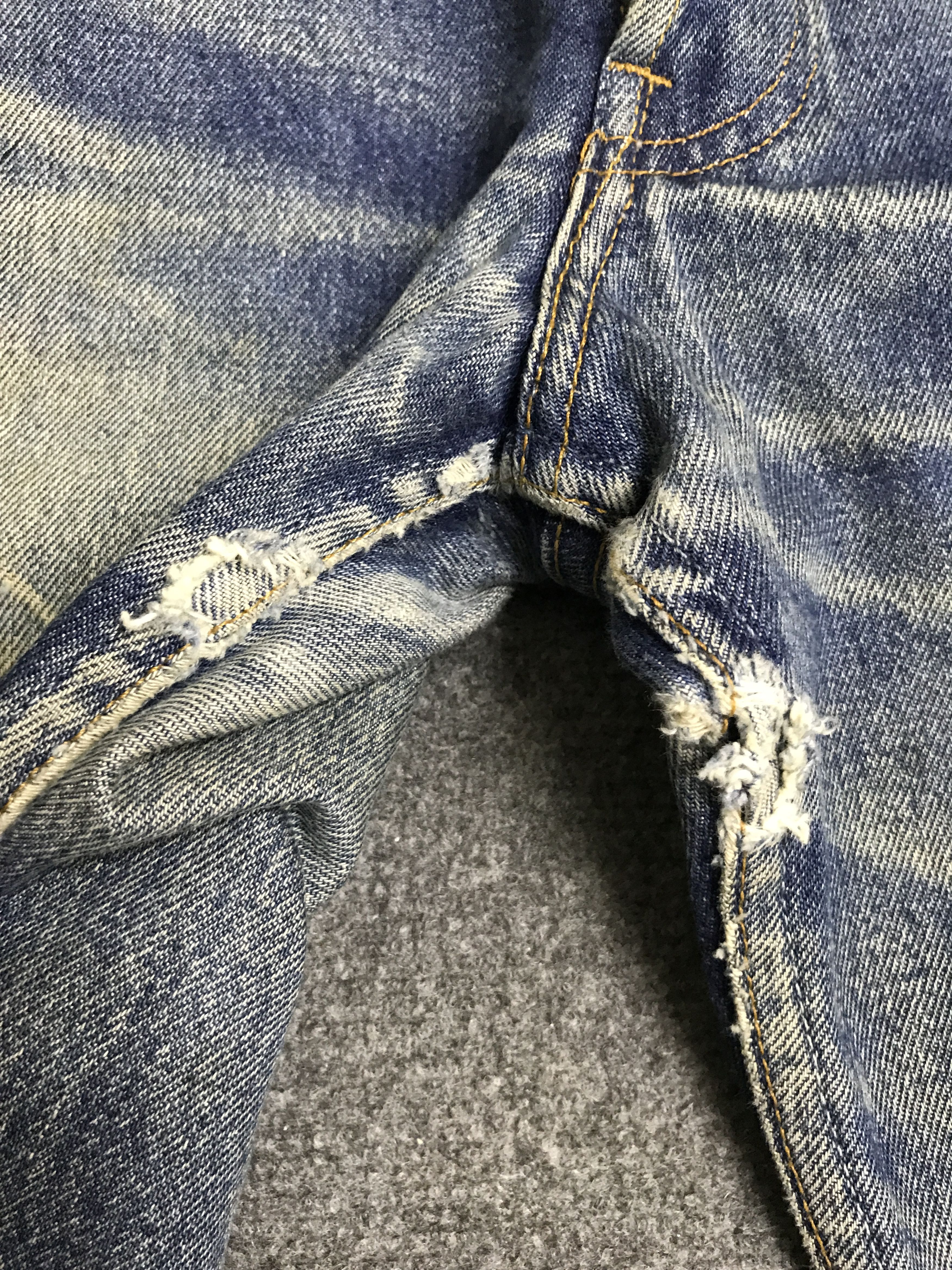 Levi's VL158-Vintage Levis 501 Dirty Distressed Jeans Size US 28 / EU 44 - 7 Thumbnail