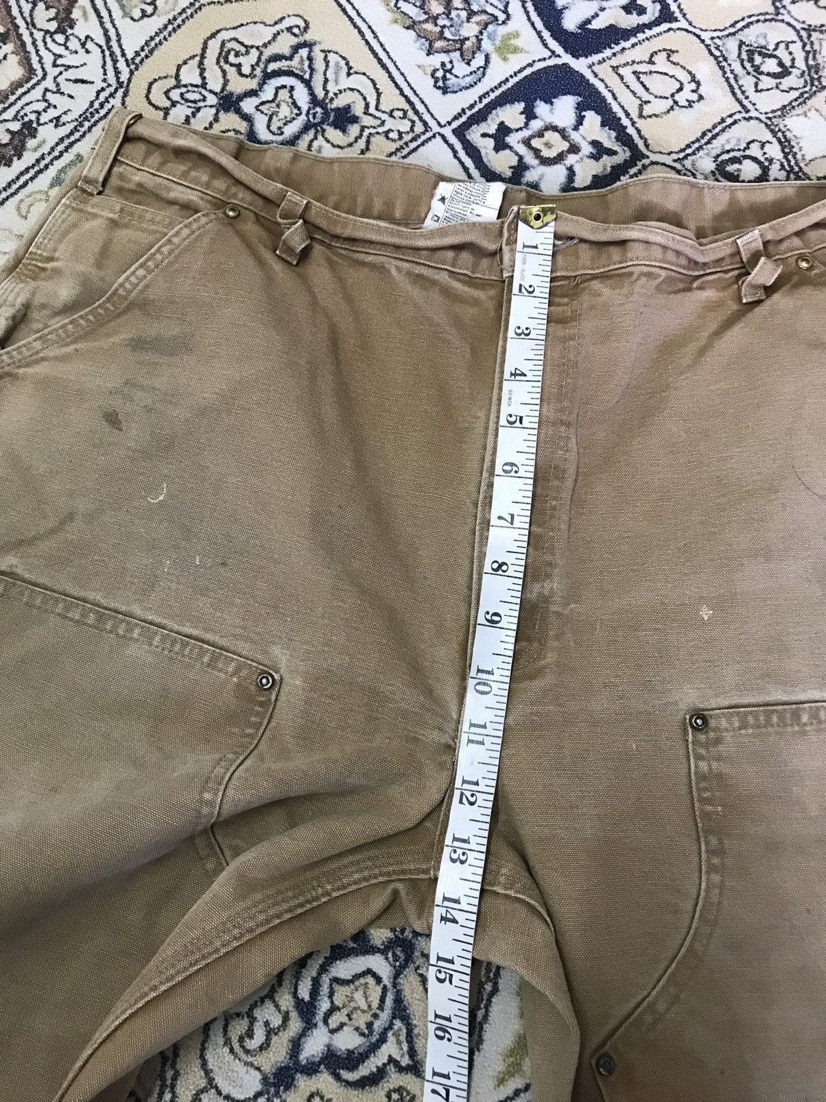 Carhartt Vintage 90s Carhartt Double Knee Distressed Cargo Pants Size US 39 - 18 Thumbnail