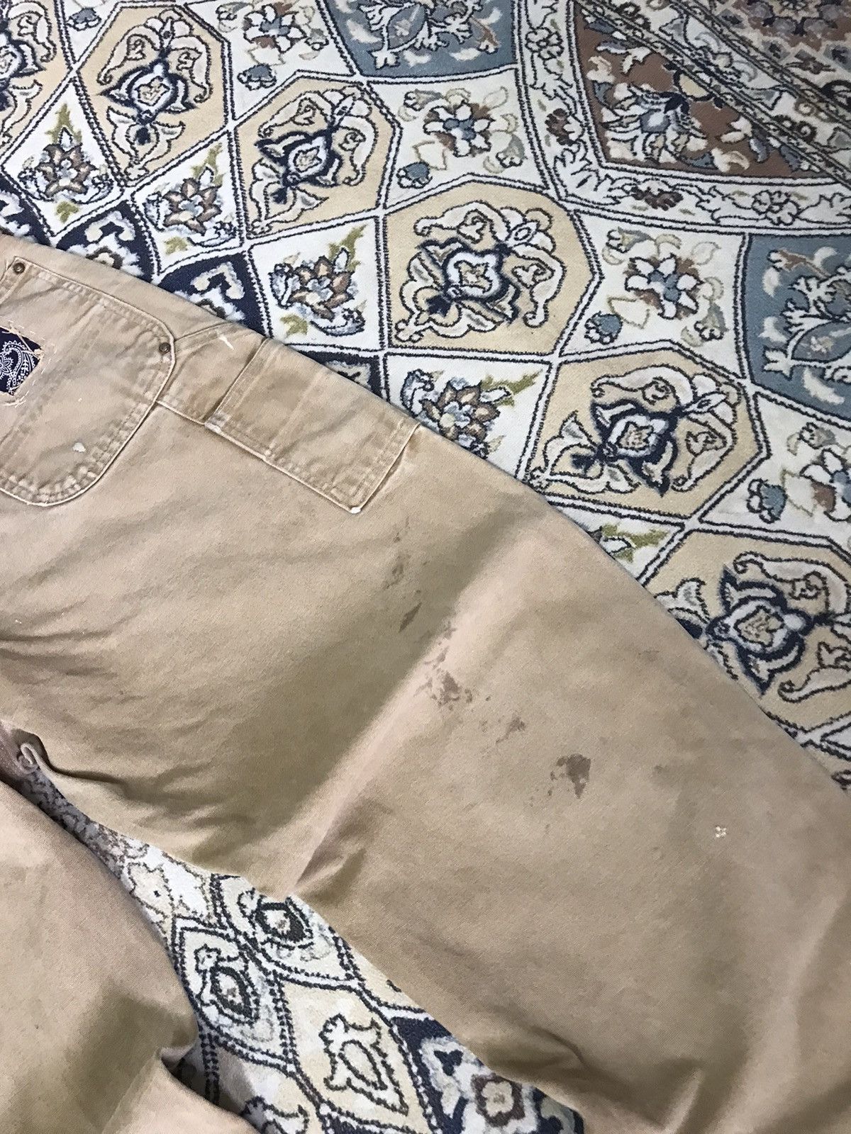 Carhartt Vintage 90s Carhartt Double Knee Distressed Cargo Pants Size US 39 - 10 Thumbnail