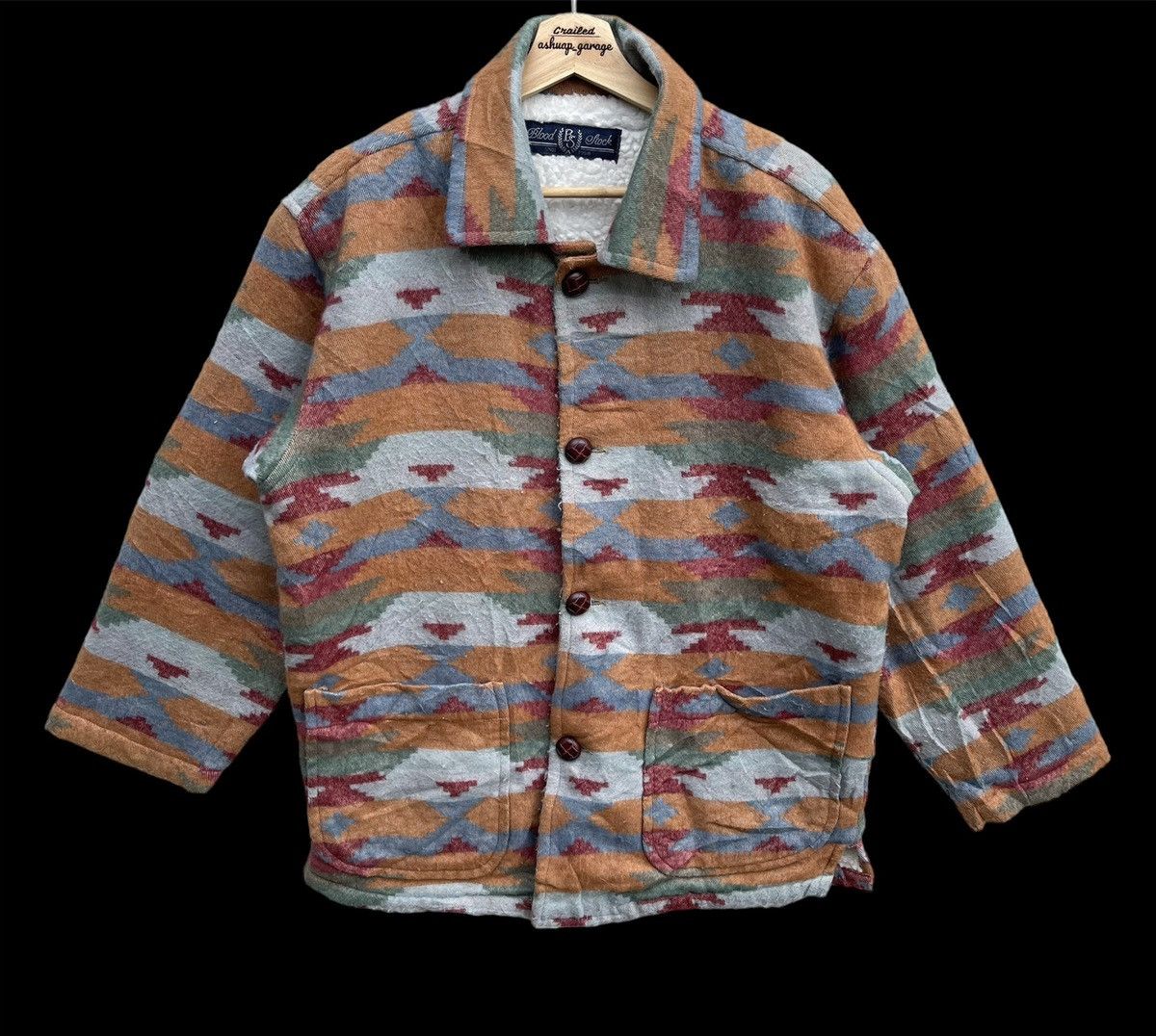 Blood Stock Navajo Button Up Wool Fleece