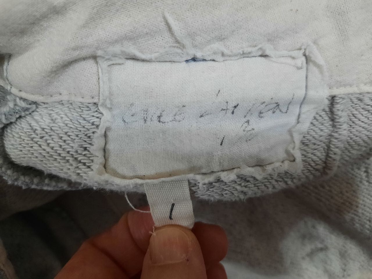 Greg Lauren 50/50 Denim Terry Long Pants Size US 30 / EU 46 - 3 Thumbnail