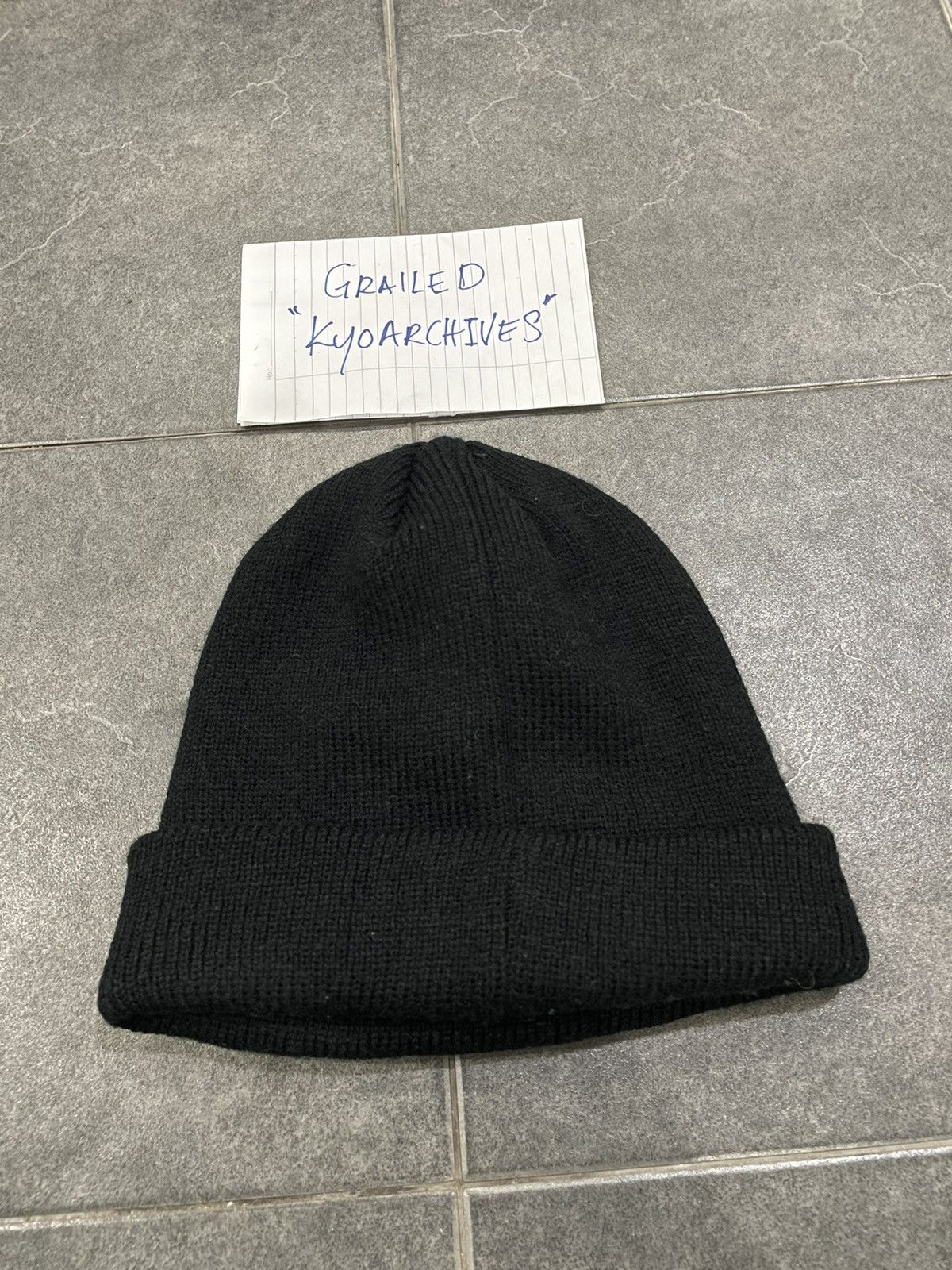 Japanese Brand EMBROIDERED NEVERMIND BEANIE Size ONE SIZE - 3 Thumbnail