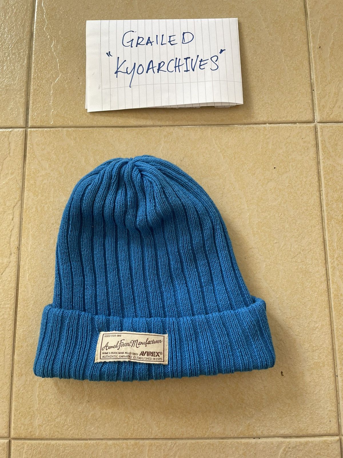 Avirex AVIREX BLUE BEANIE Size ONE SIZE - 1 Thumbnail