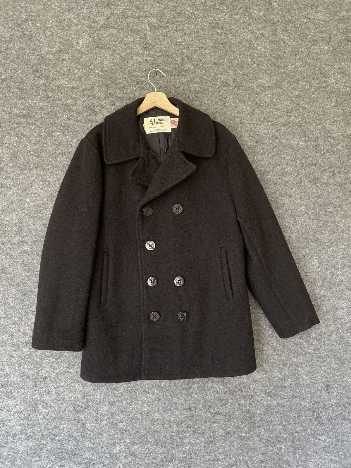 Schott × Vintage VINTAGE SCHOTT 740N PEA JACKET Size US S / EU 44-46 / 1 - 1 Thumbnail
