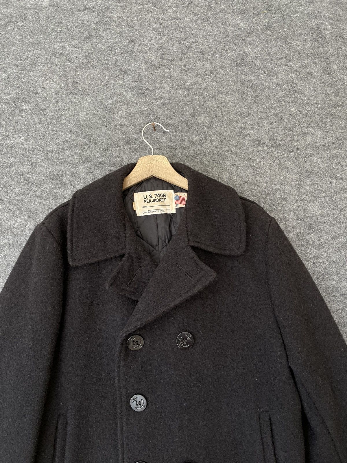 Schott × Vintage VINTAGE SCHOTT 740N PEA JACKET Size US S / EU 44-46 / 1 - 2 Thumbnail