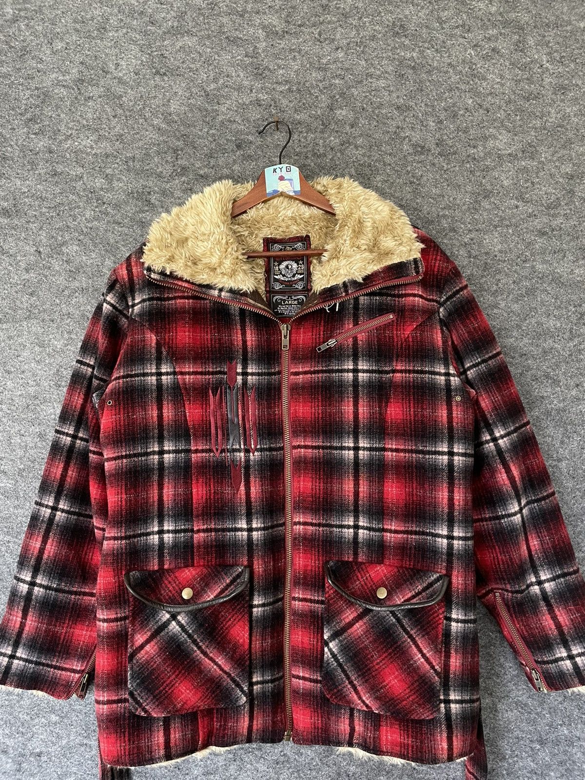 Japanese Brand GERONIMO RED INDIAN TRIBE CHORE SHEARLING JACKET Size US L / EU 52-54 / 3 - 2 Thumbnail