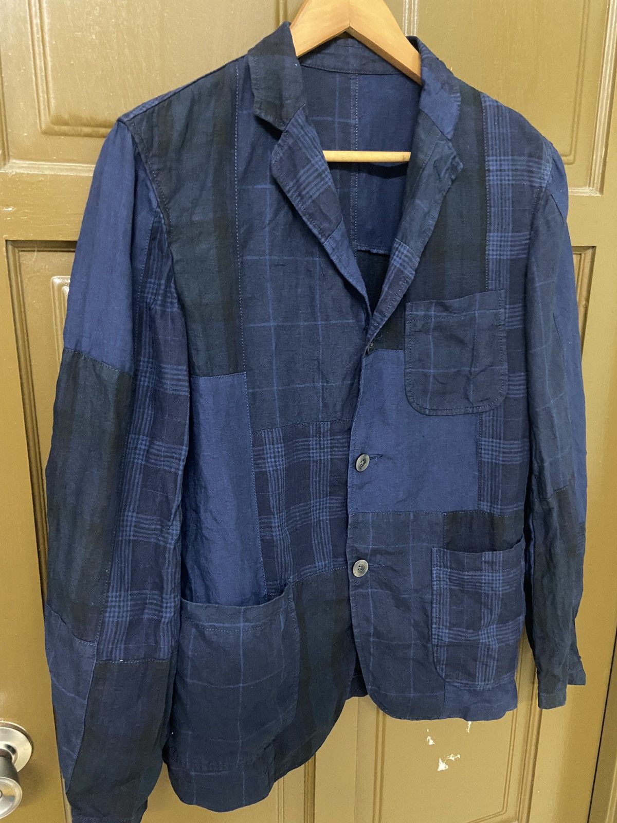 Beams Plus × Japanese Brand Beams Patchwork Blazer Suit Jacket Size 48R - 3 Thumbnail