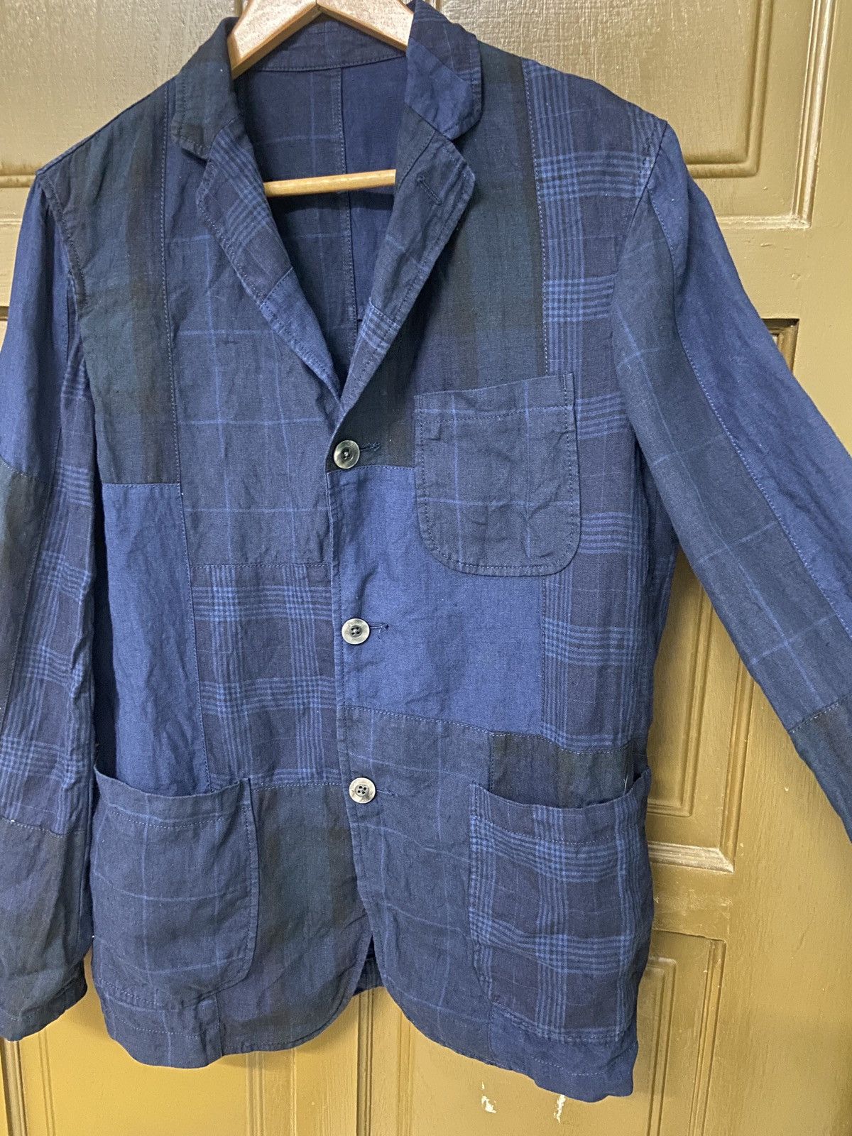 Beams Plus × Japanese Brand Beams Patchwork Blazer Suit Jacket Size 48R - 4 Thumbnail