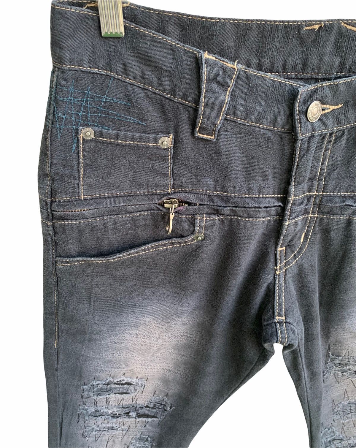 Japanese Brand Japanese Brand PPFM Distressed Buckle Back Size US 29 - 5 Thumbnail