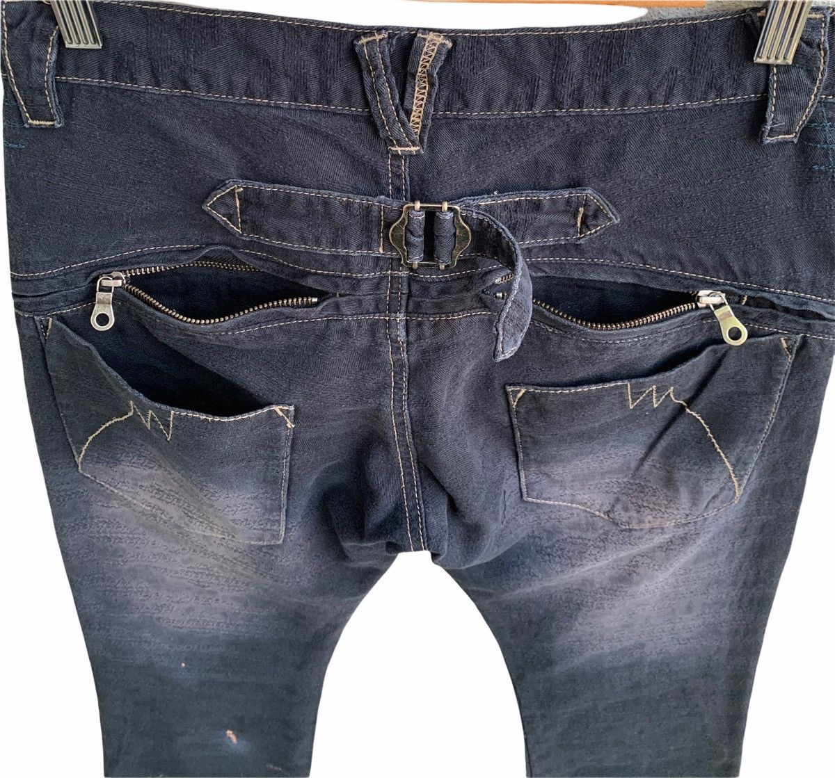 Japanese Brand Japanese Brand PPFM Distressed Buckle Back Size US 29 - 4 Thumbnail
