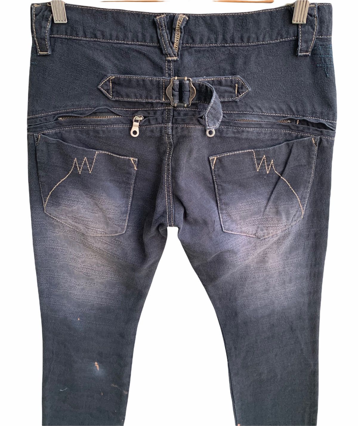 Japanese Brand Japanese Brand PPFM Distressed Buckle Back Size US 29 - 3 Thumbnail
