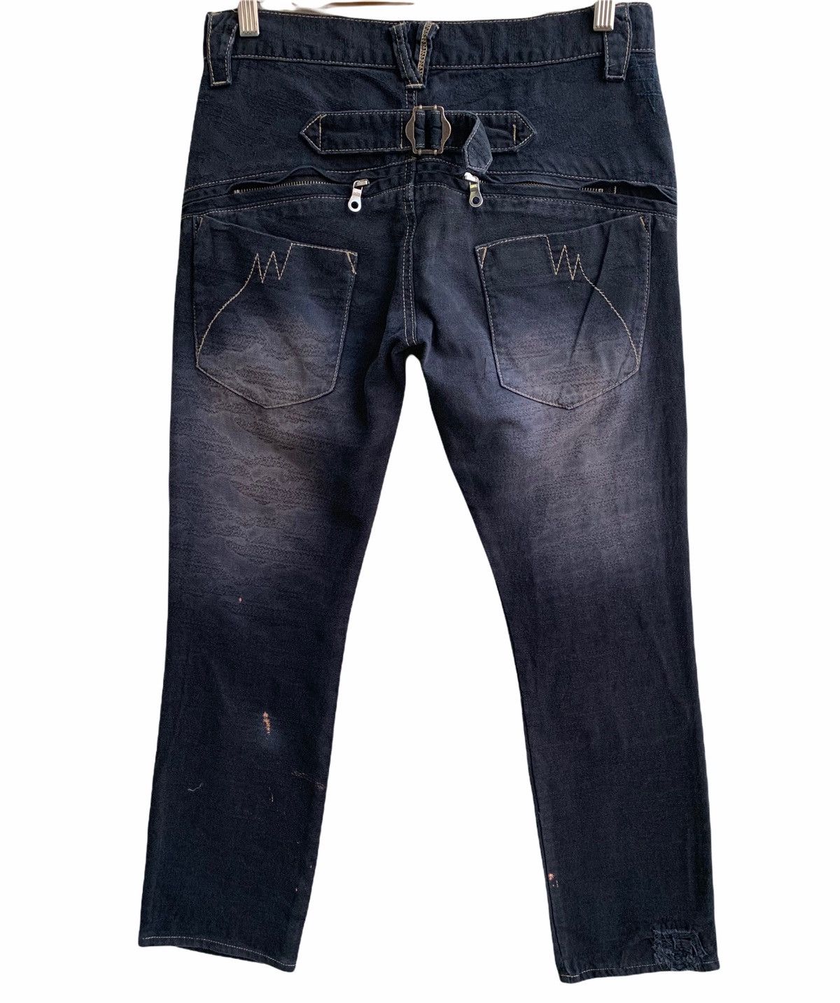 Japanese Brand Japanese Brand PPFM Distressed Buckle Back Size US 29 - 2 Thumbnail