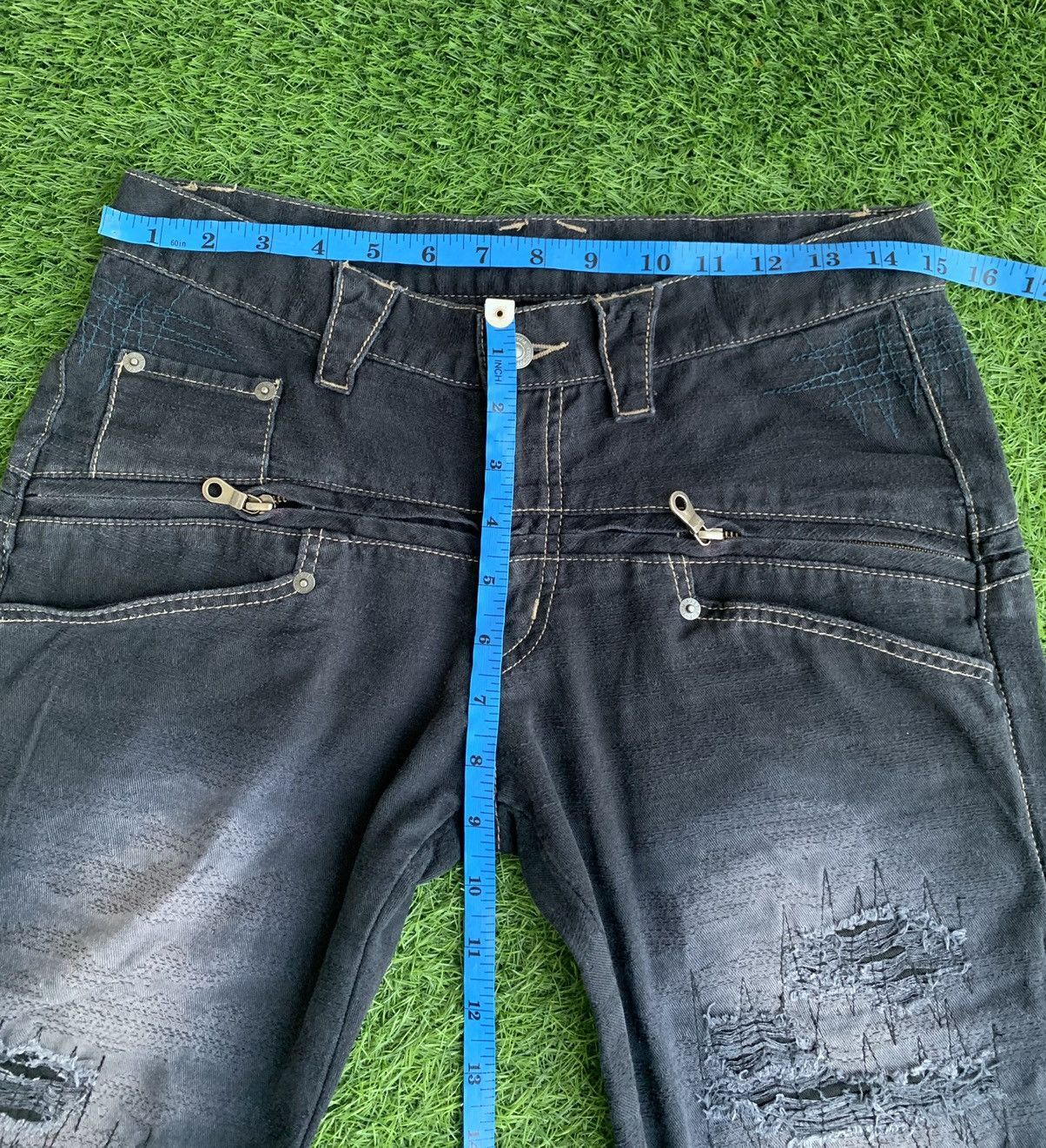 Japanese Brand Japanese Brand PPFM Distressed Buckle Back Size US 29 - 18 Thumbnail