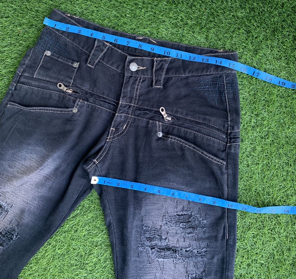 Japanese Brand Japanese Brand PPFM Distressed Buckle Back Size US 29 - 19 Thumbnail