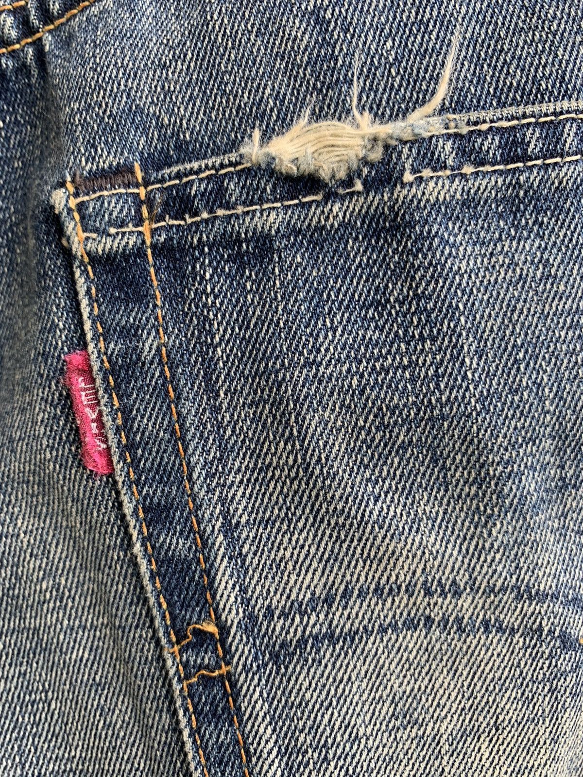 Levi's Vintage Levis 501 Big E selvedge redline patchwork Kappa Size US 32 / EU 48 - 11 Thumbnail