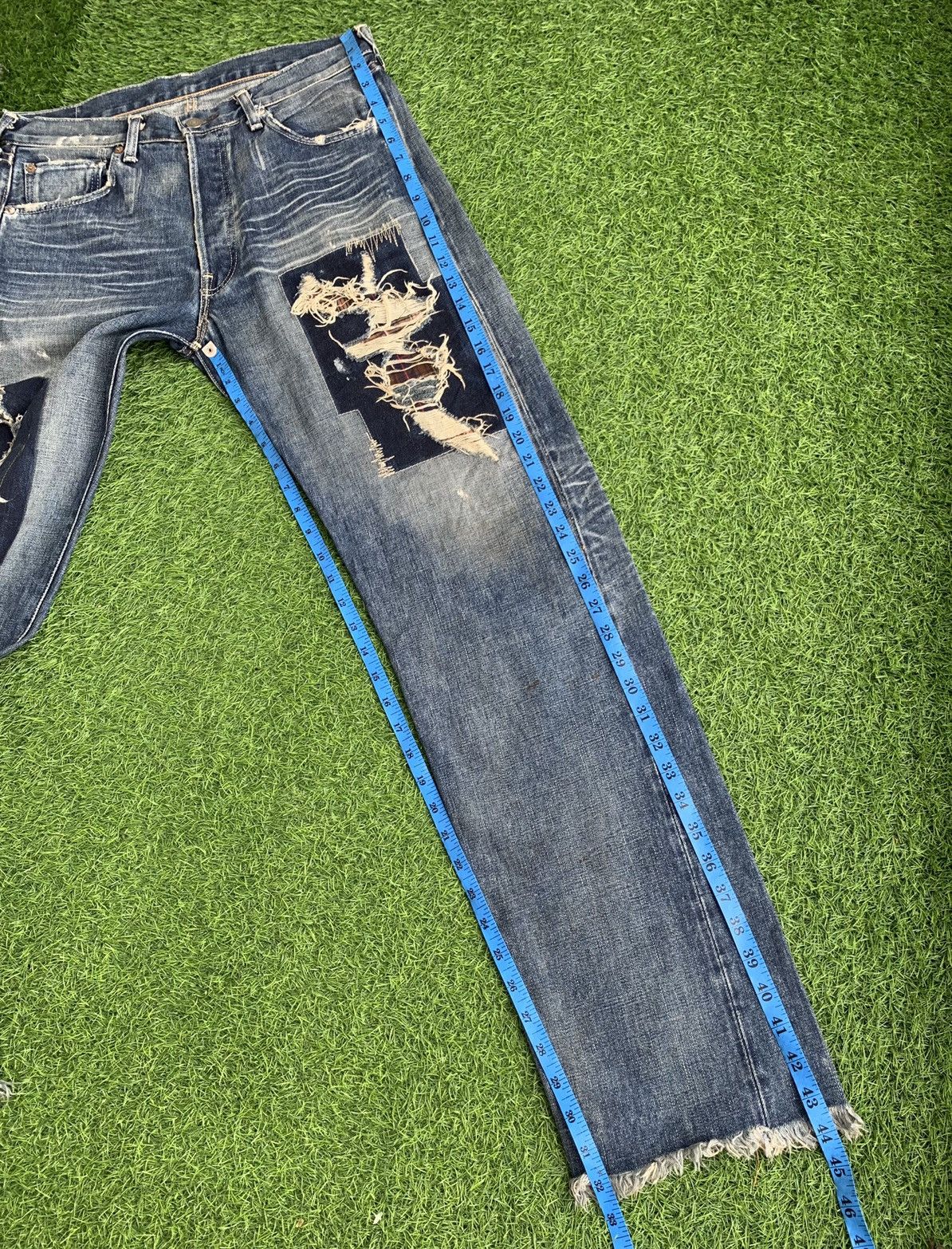 Levi's Vintage Levis 501 Big E selvedge redline patchwork Kappa Size US 32 / EU 48 - 16 Thumbnail
