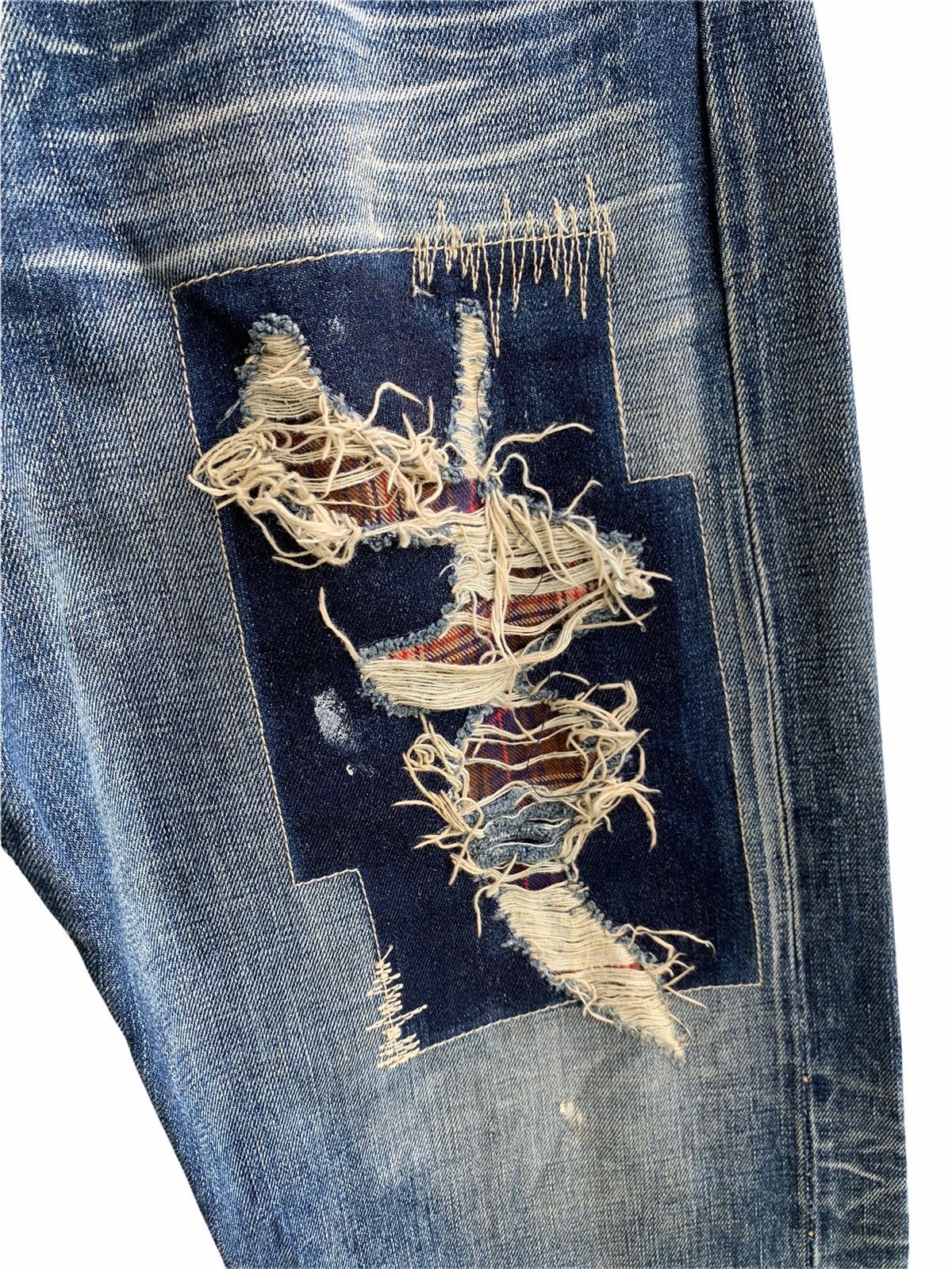 Levi's Vintage Levis 501 Big E selvedge redline patchwork Kappa Size US 32 / EU 48 - 9 Thumbnail