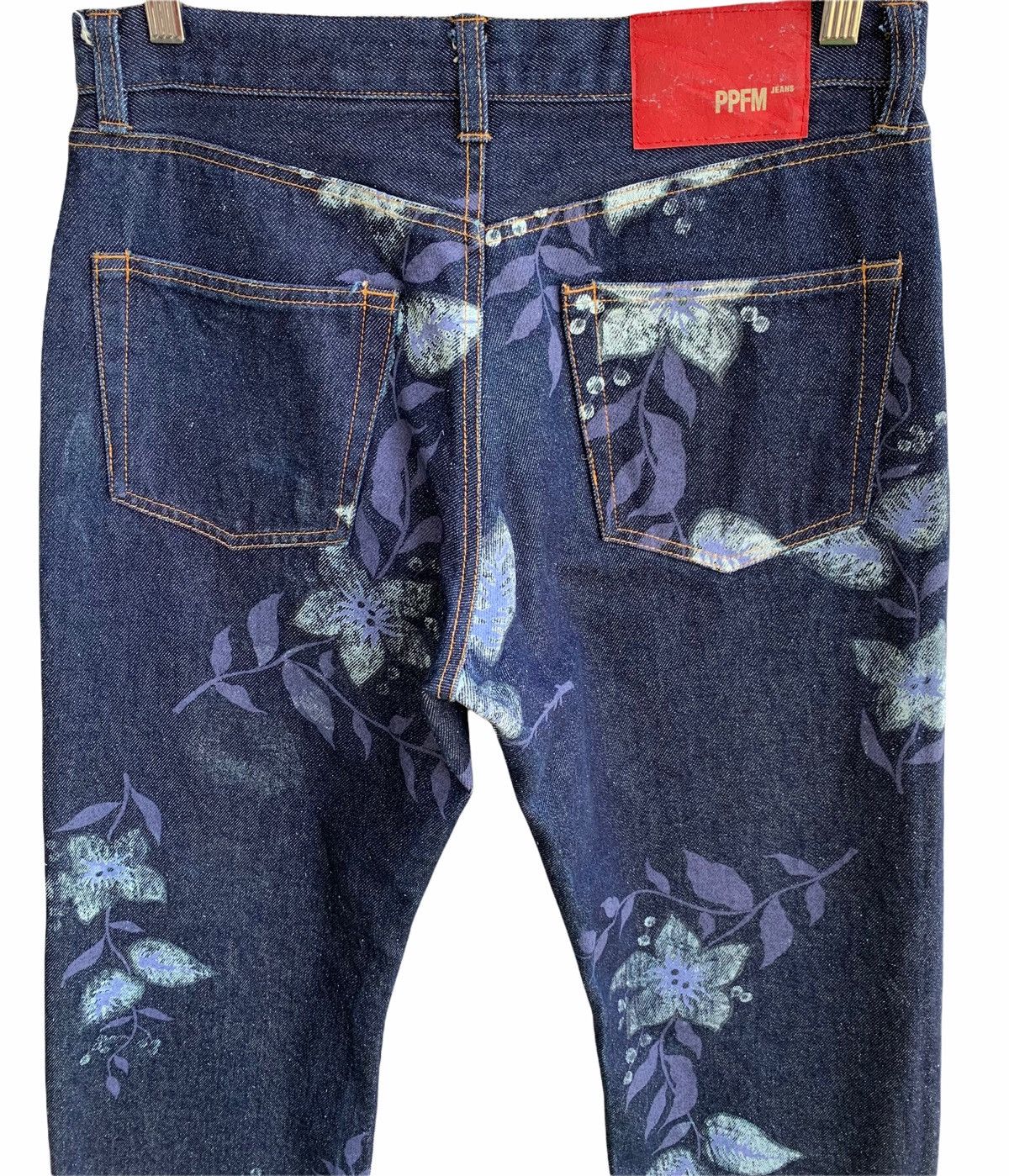 Japanese Brand 🌸 🌺 Japanese Brand PPFM Printed Flowers Denim Jeans Size US 30 / EU 46 - 6 Thumbnail