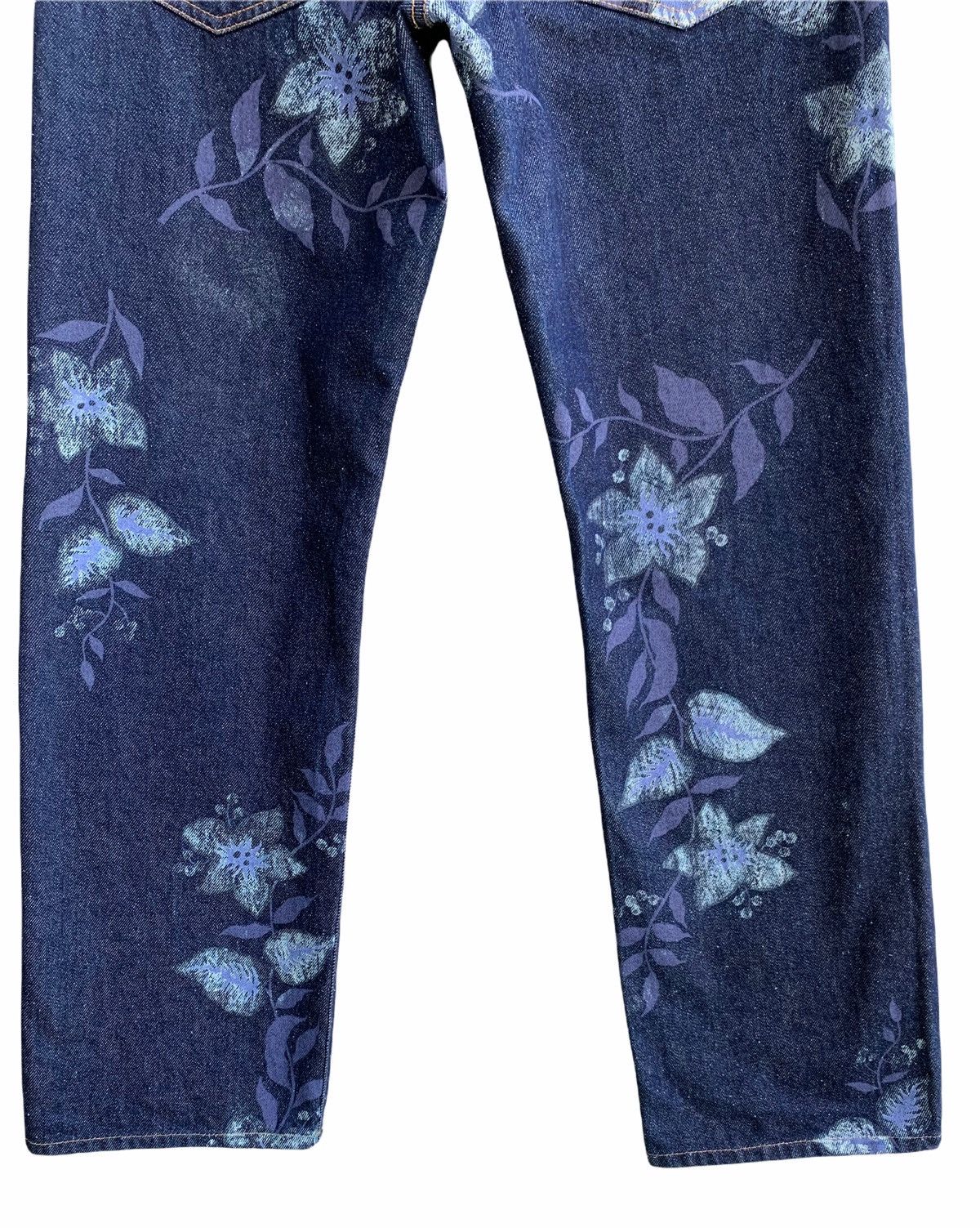 Japanese Brand 🌸 🌺 Japanese Brand PPFM Printed Flowers Denim Jeans Size US 30 / EU 46 - 5 Thumbnail