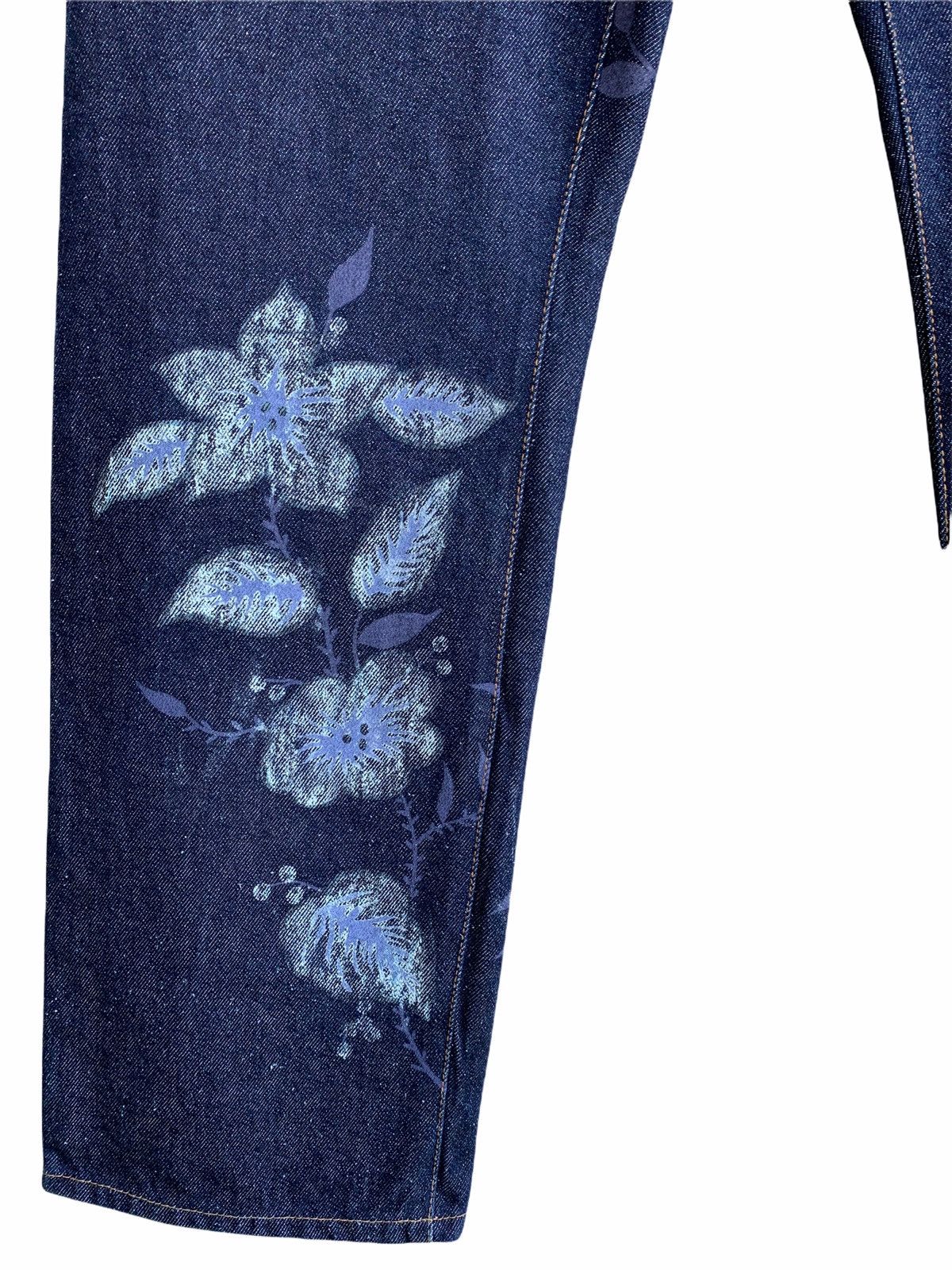 Japanese Brand 🌸 🌺 Japanese Brand PPFM Printed Flowers Denim Jeans Size US 30 / EU 46 - 9 Thumbnail
