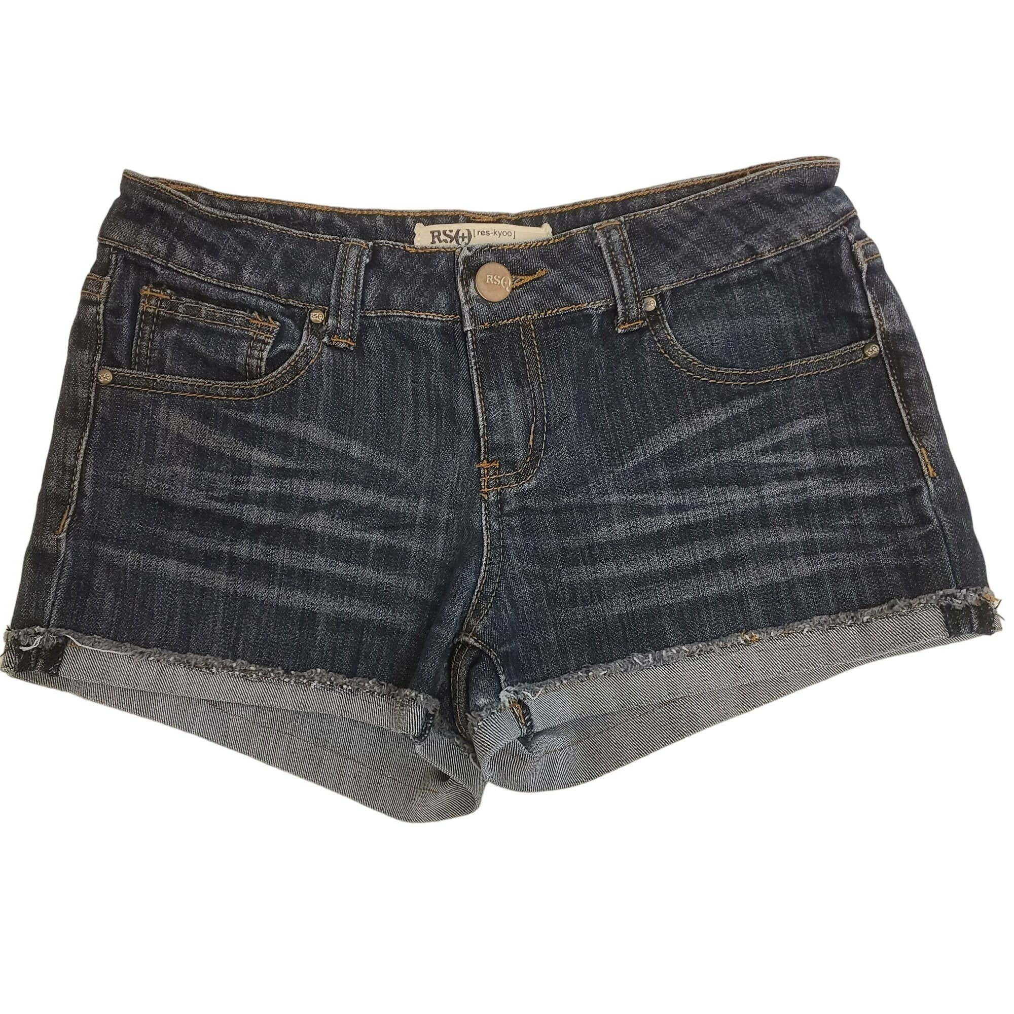 Rsq RSQ res-kyoo Short Jean Shorts Frayed Distressed Juniors 9 | Grailed